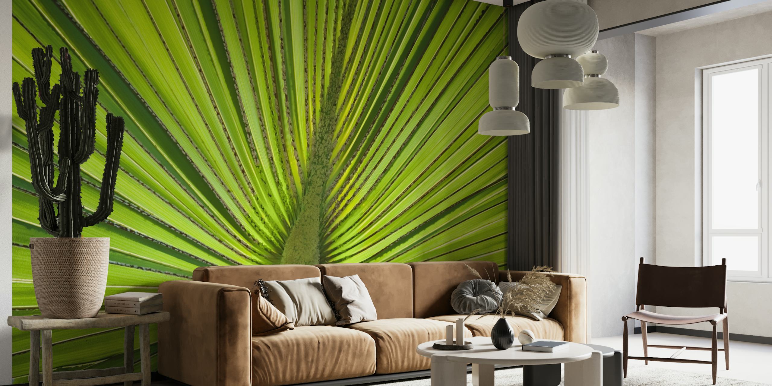 Green Palm Leaf papel de parede