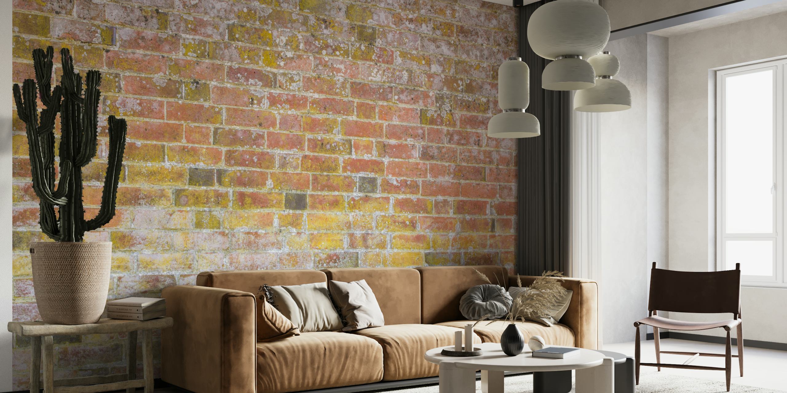 Brickwall wallpaper displayed in a room