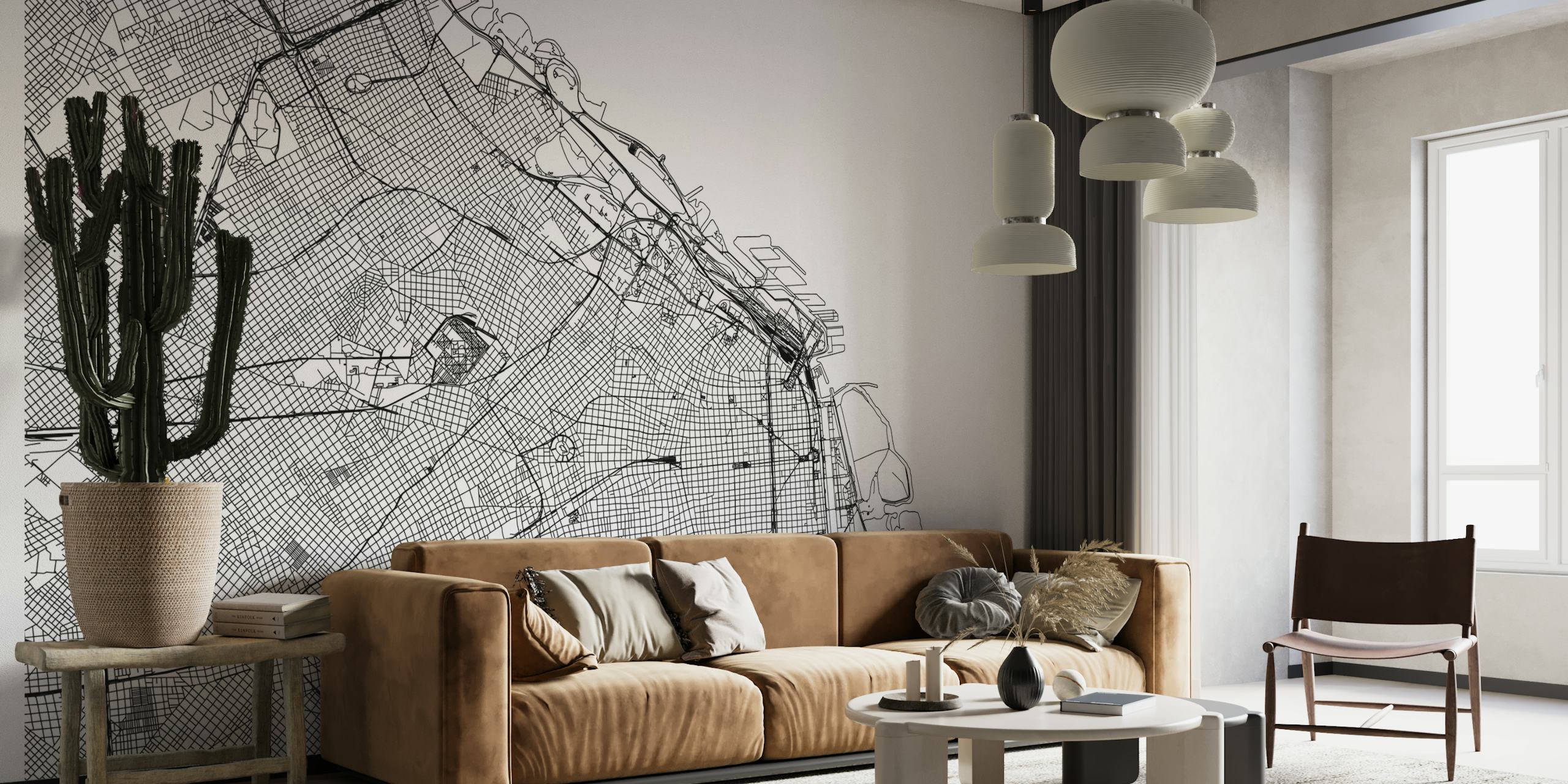 Buenos Aires Map behang