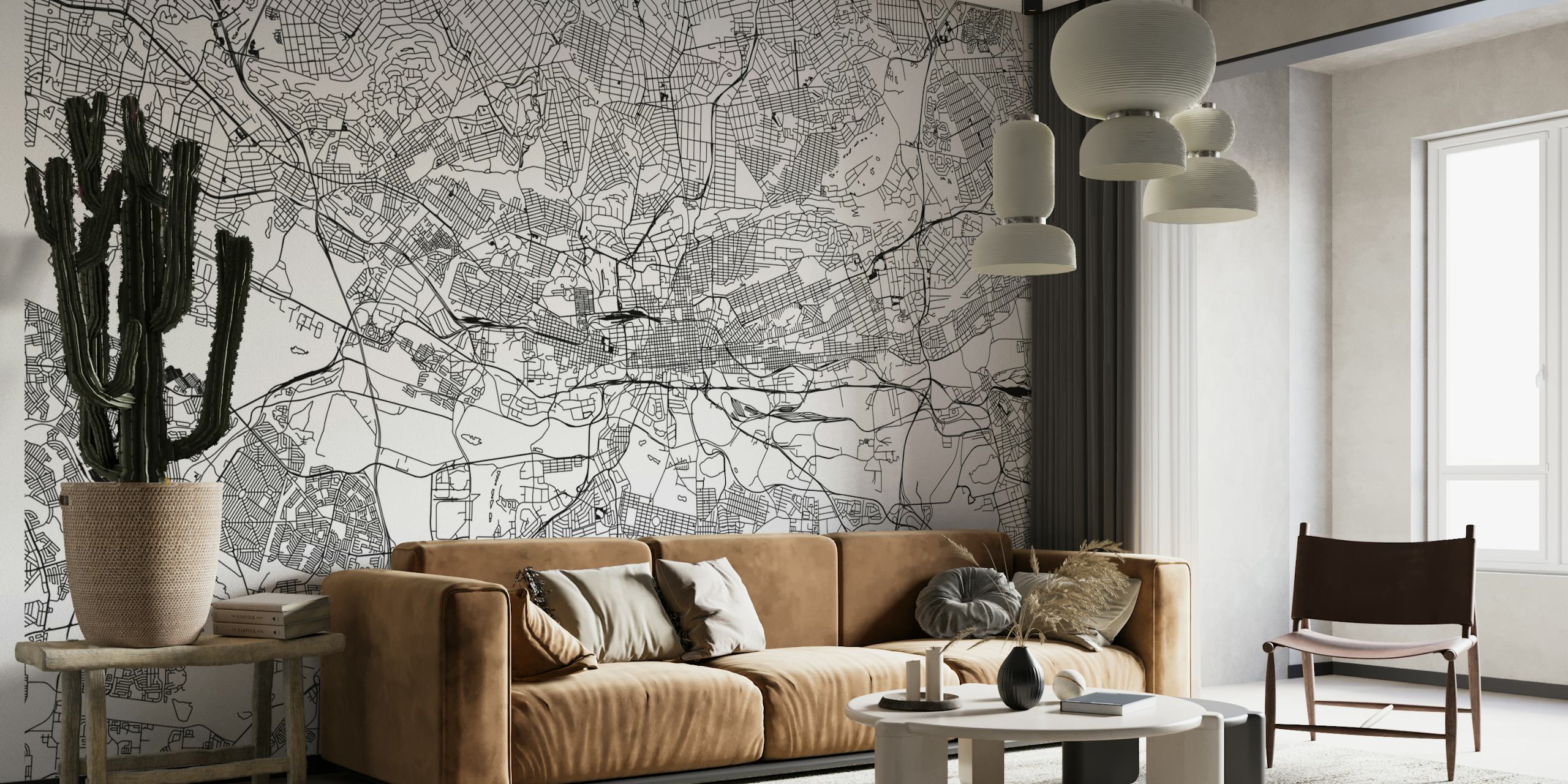 Johannesburg Map wallpaper