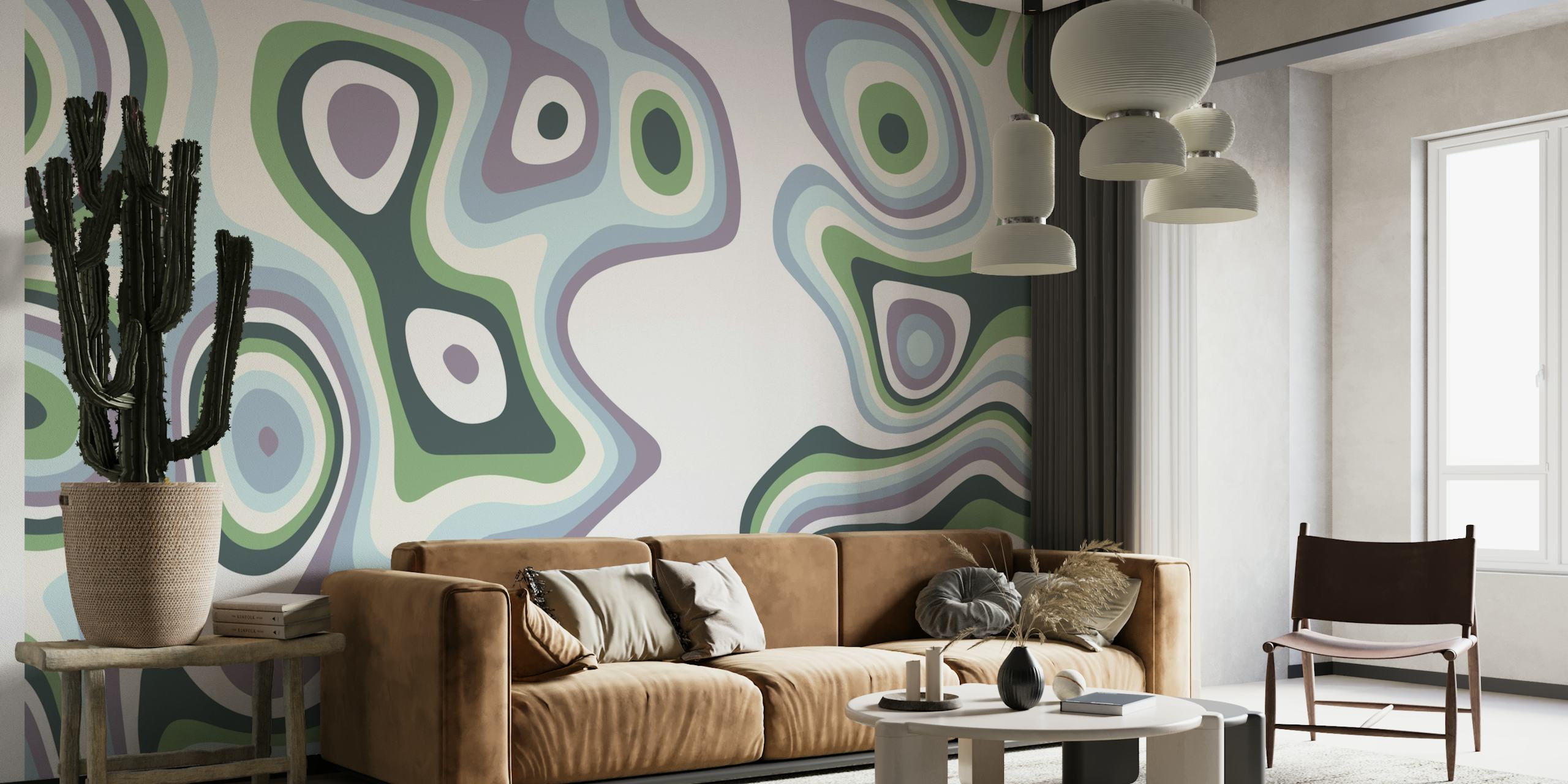 Abstract Organic V wallpaper