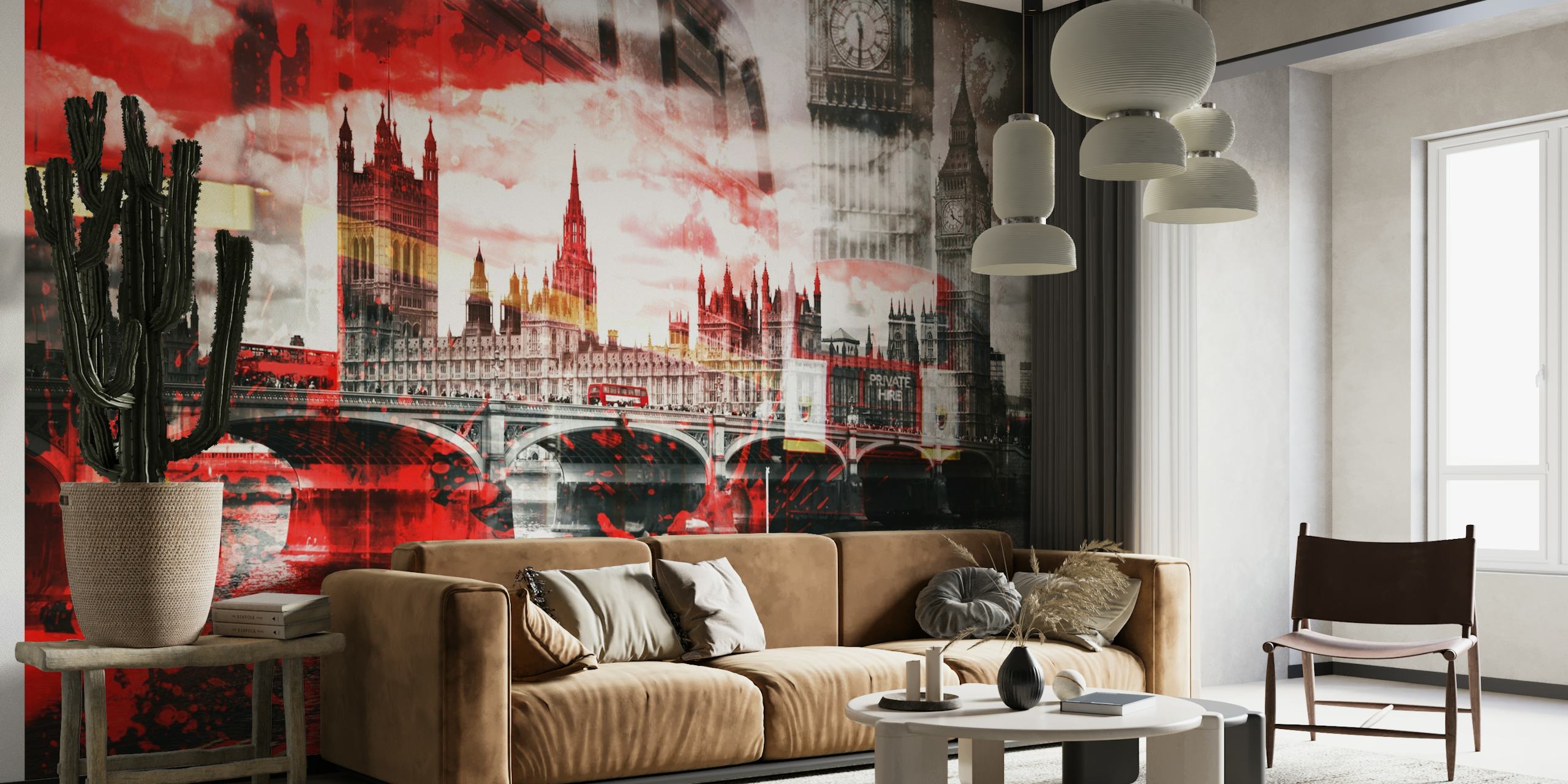 LONDON Red Bus Composing wallpaper
