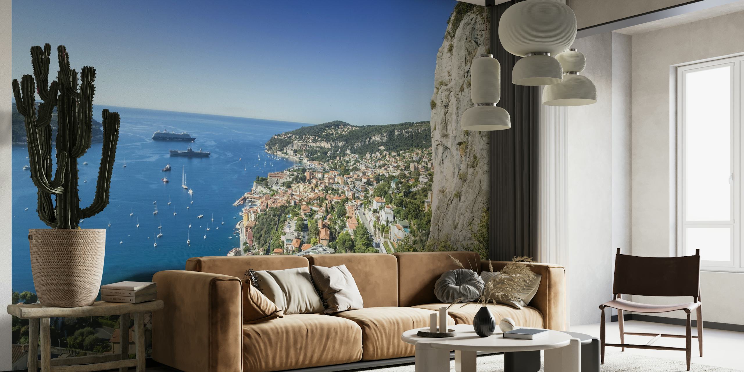 French Riviera Coastline wallpaper
