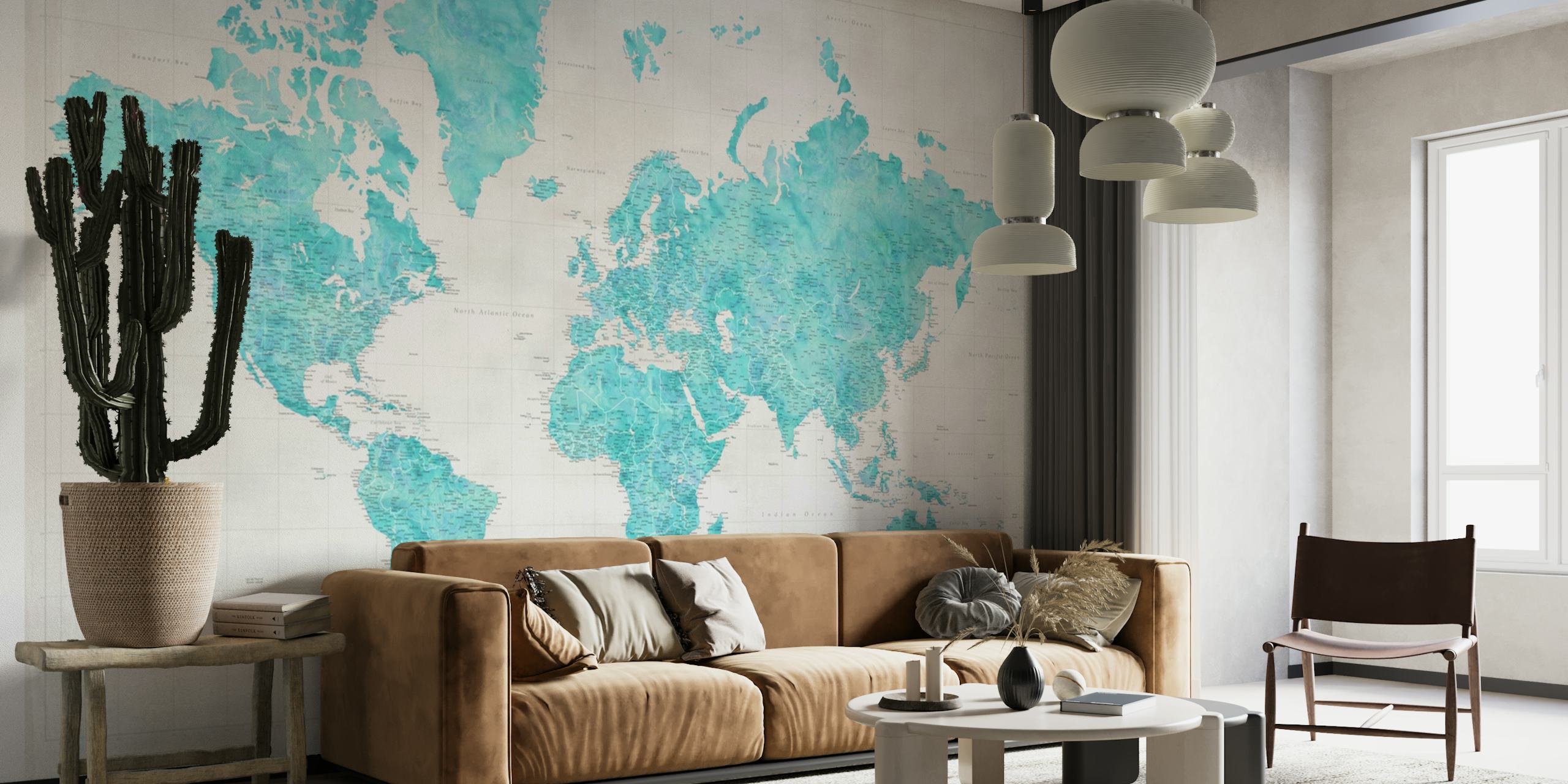 High detail world map Harriet wallpaper