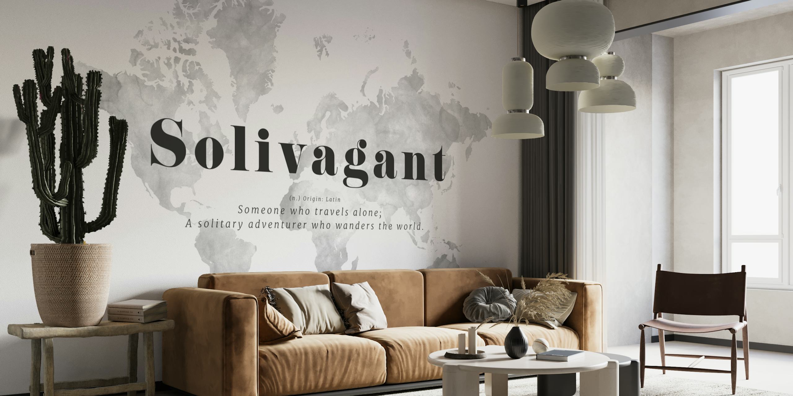 Solivagant world map wallpaper