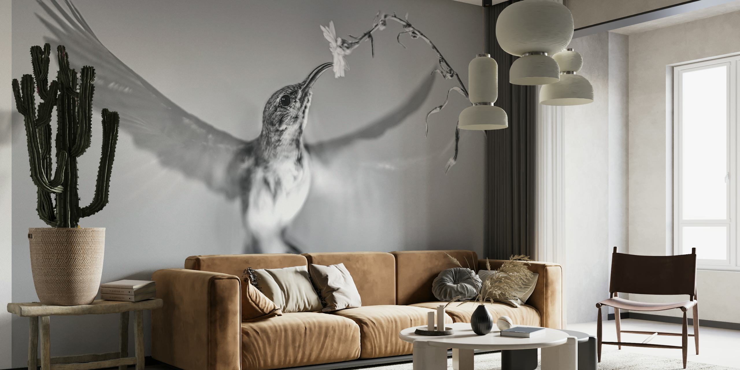 Sunbird in motion wallpaper