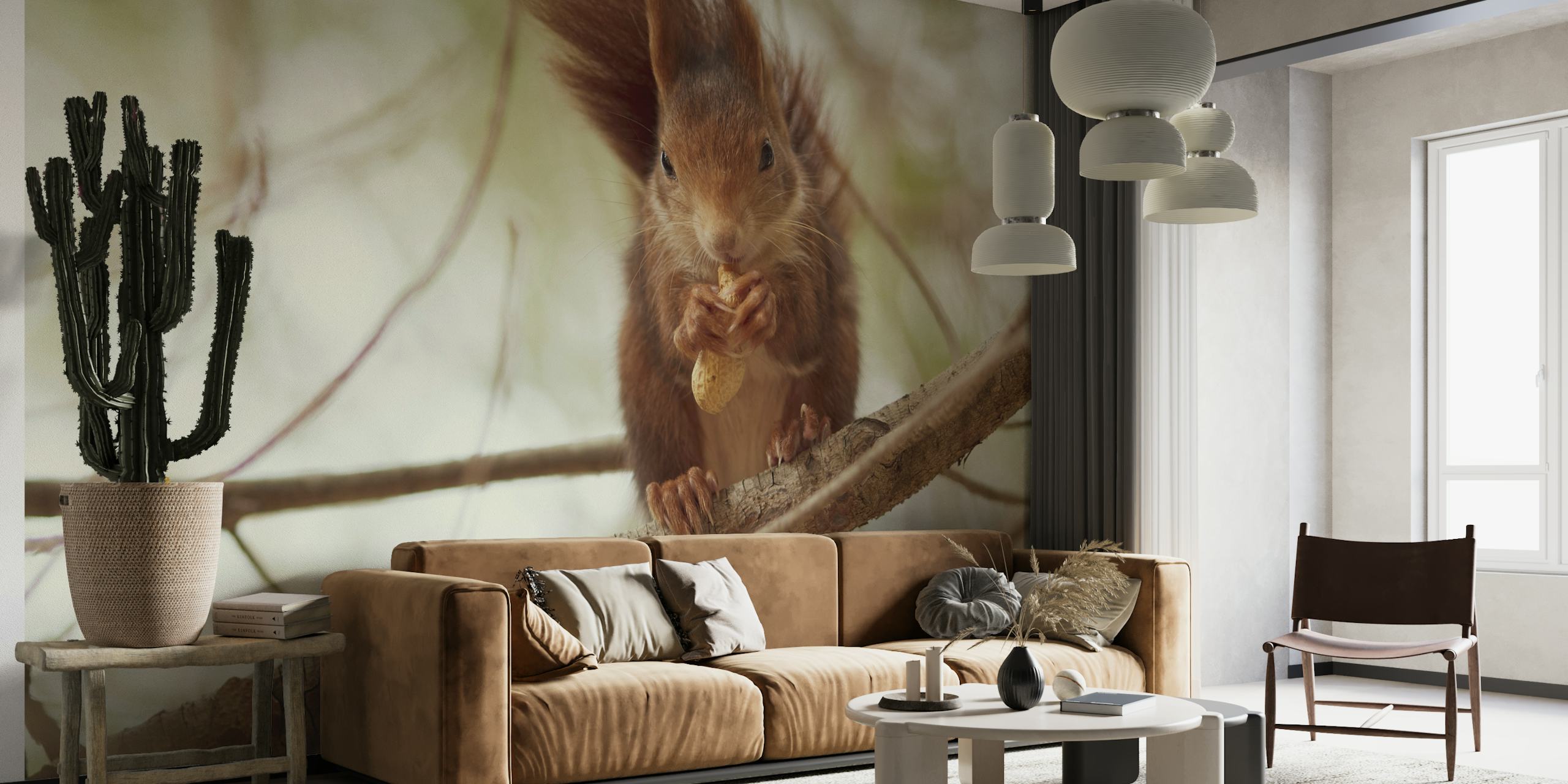 Spanish squirrel behang
