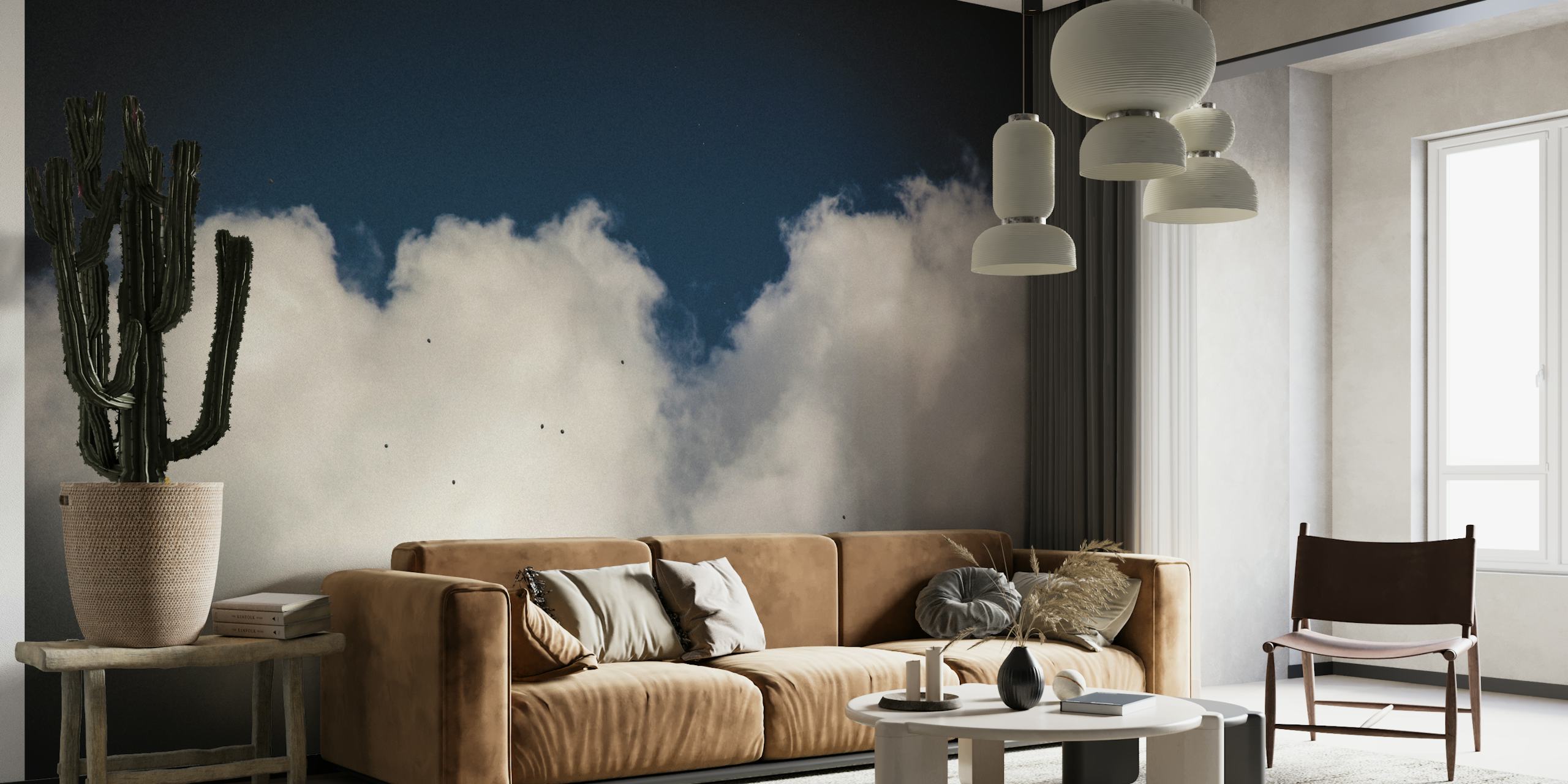 Carta da parati giocosa con palloni in una stanza