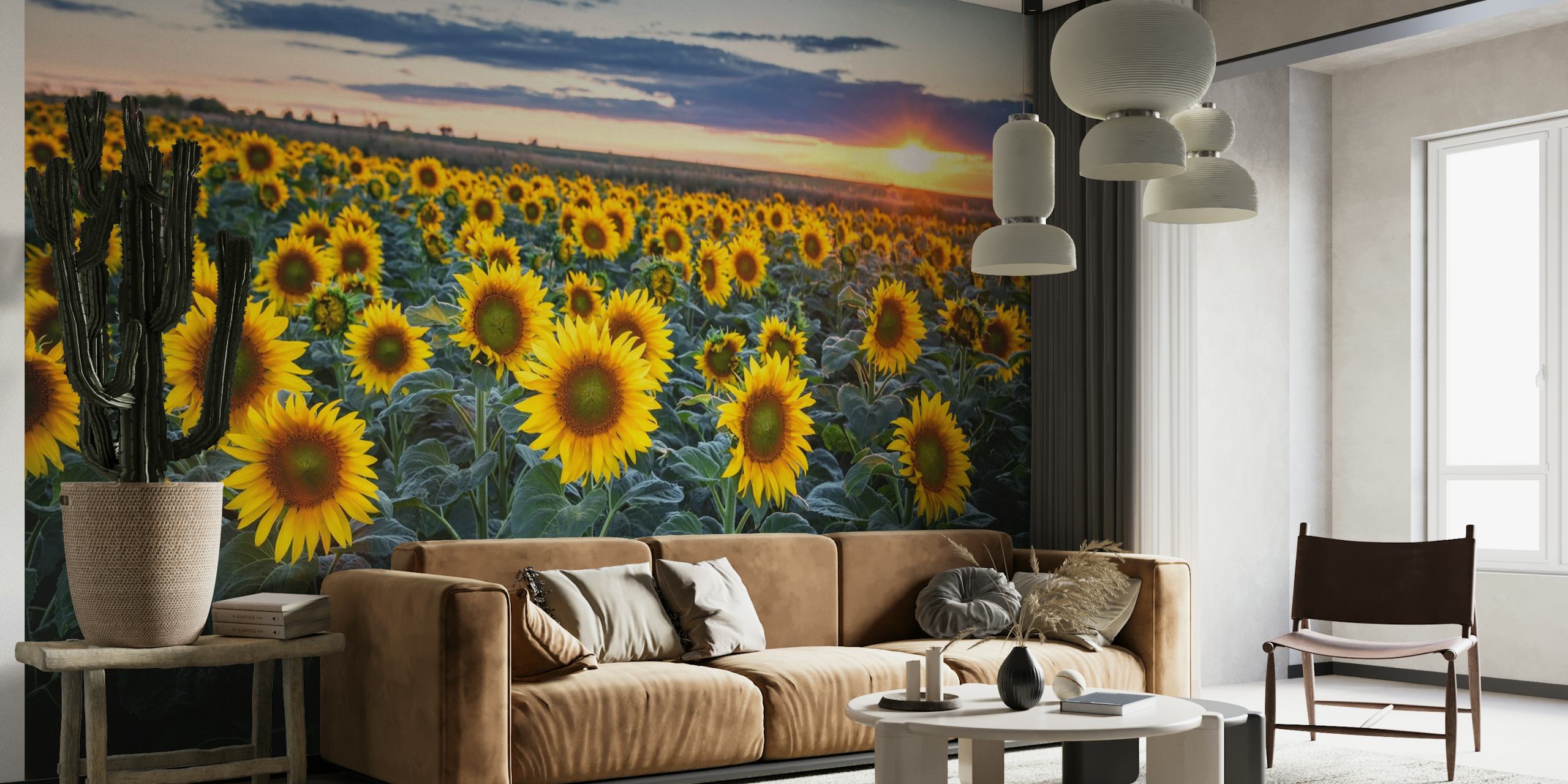 Sunflowers Sun behang