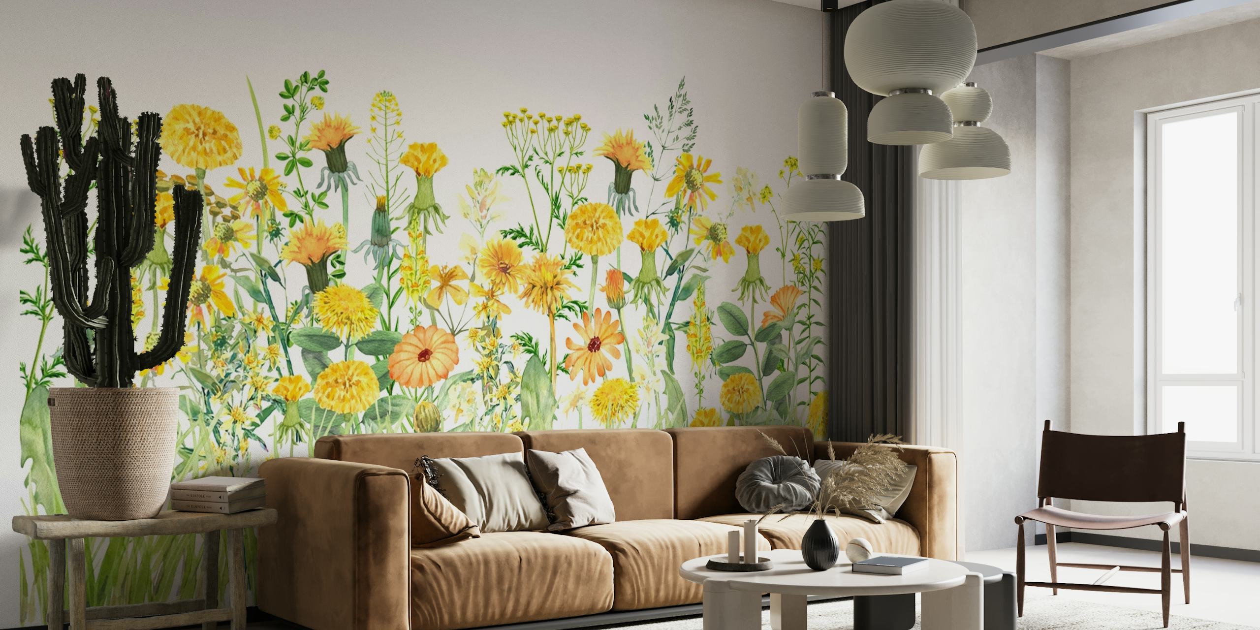Yellow Midsummer Meadow wallpaper