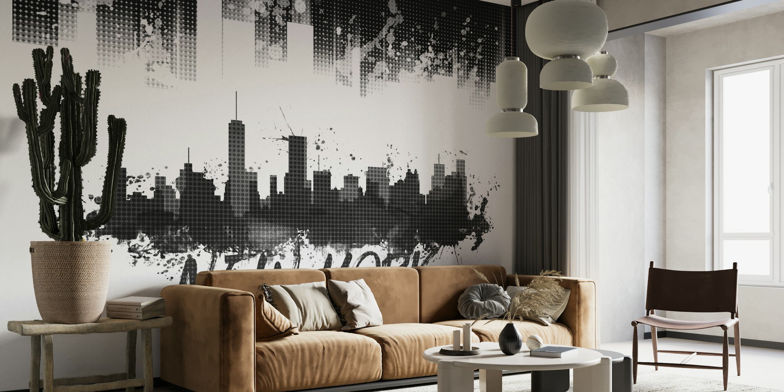 NYC Skyline Splashes wallpaper