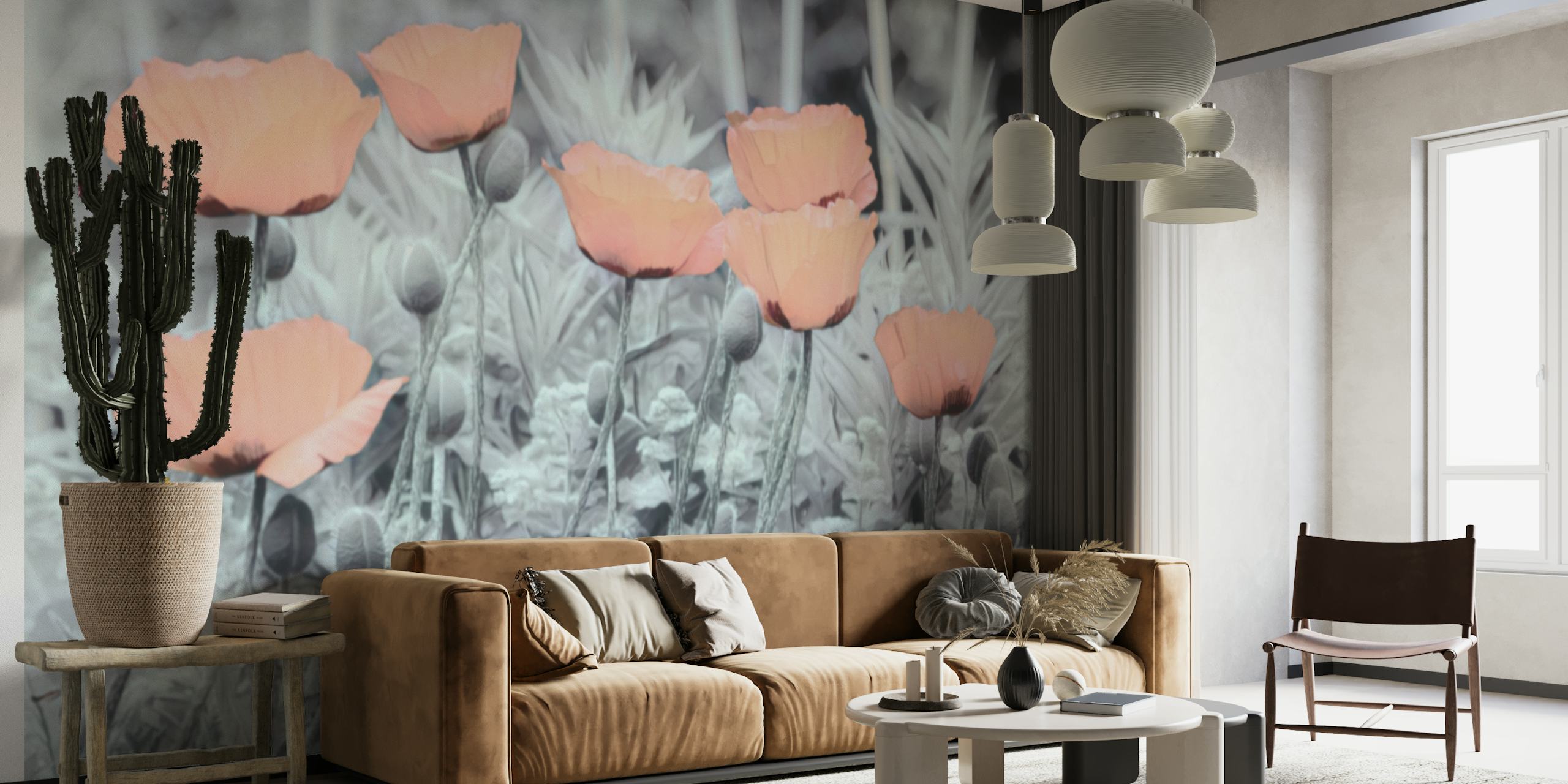 Soft Poppy Flowers wallpaper