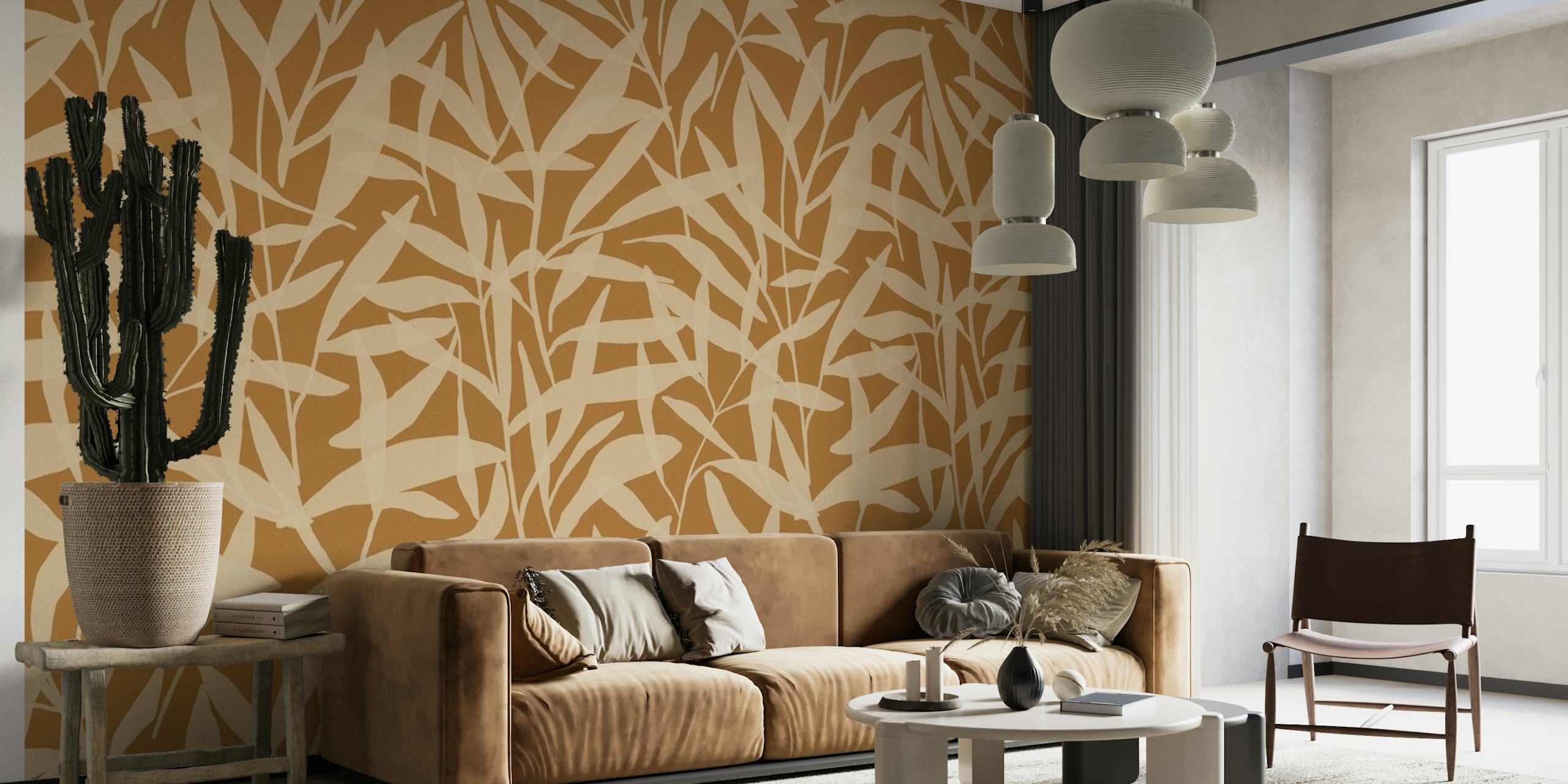 Yellow Organic Pattern wallpaper