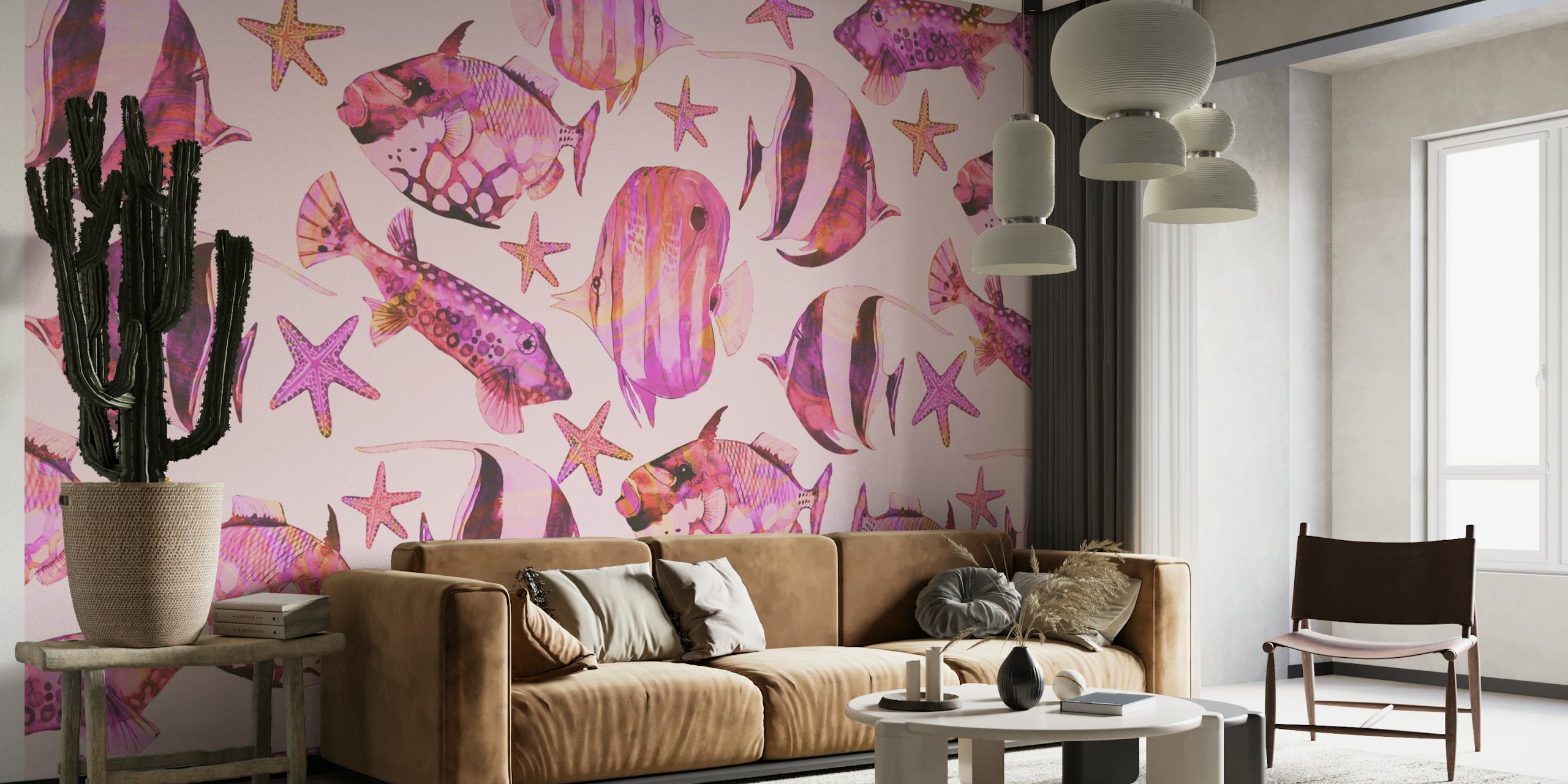 Pink Reef Underwater World wallpaper