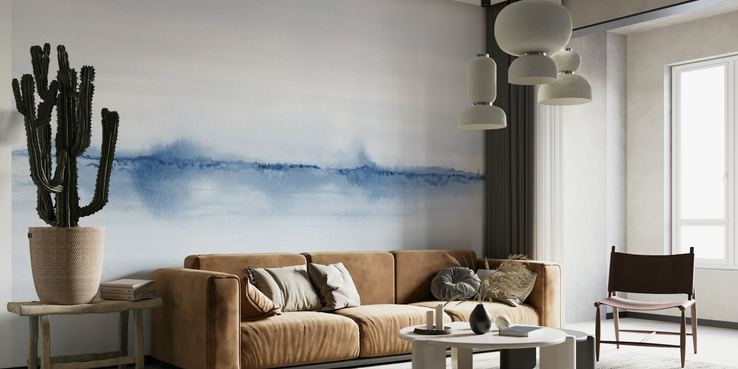 Tapeta Watercolor landscape v pokoji