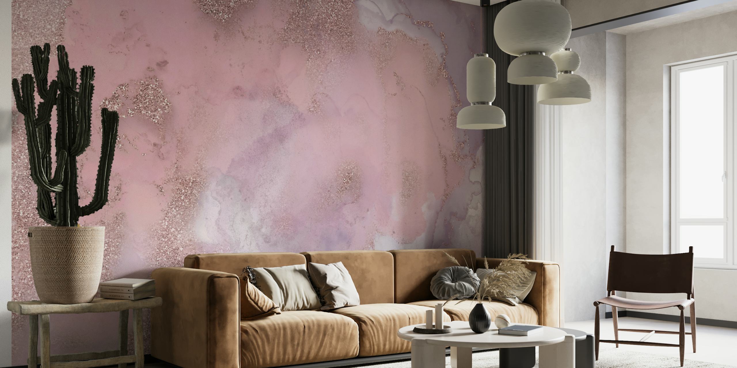 Pink Glamour Alcohol Ink Art wallpaper