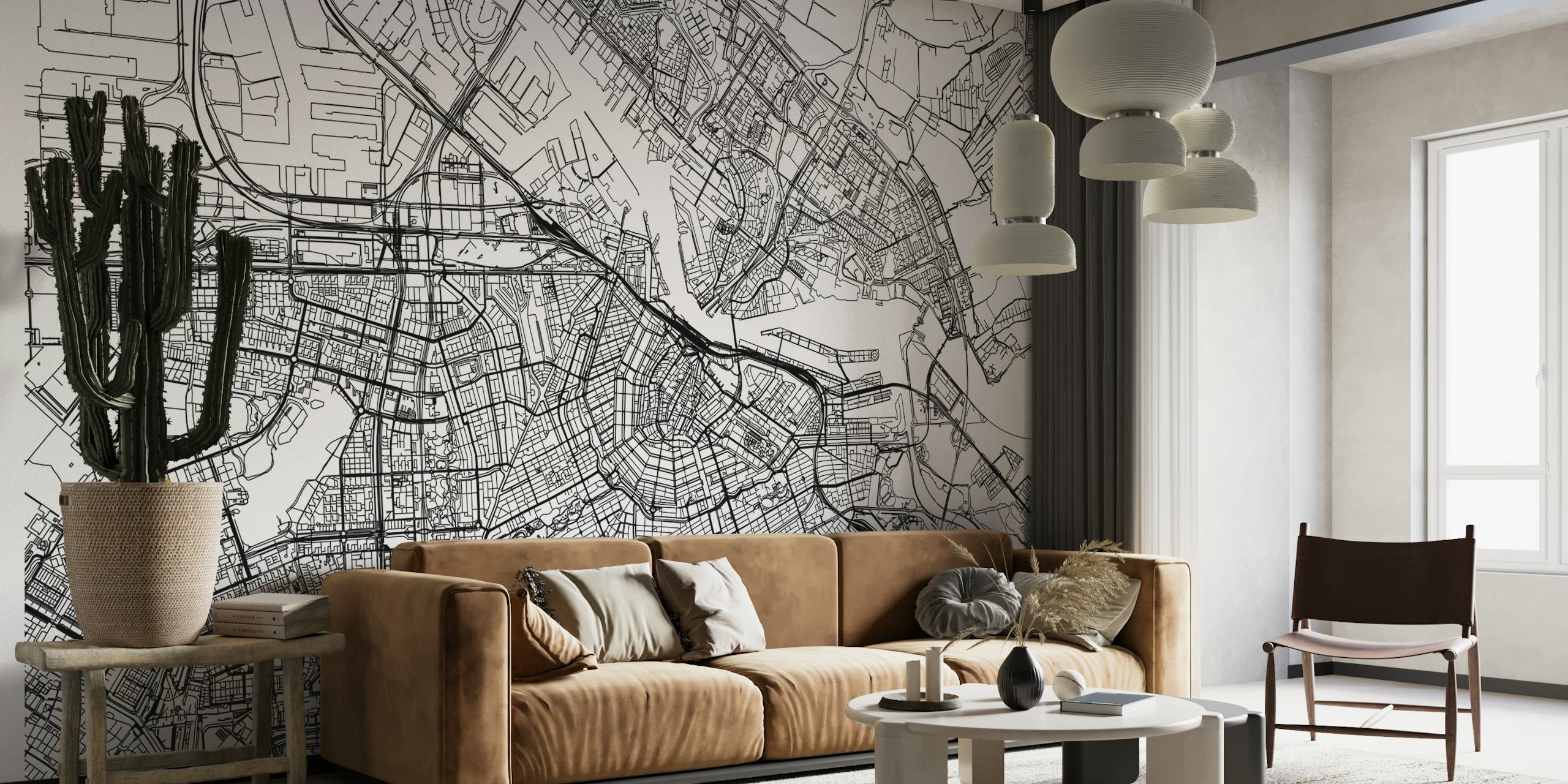 Amsterdam Map papel de parede