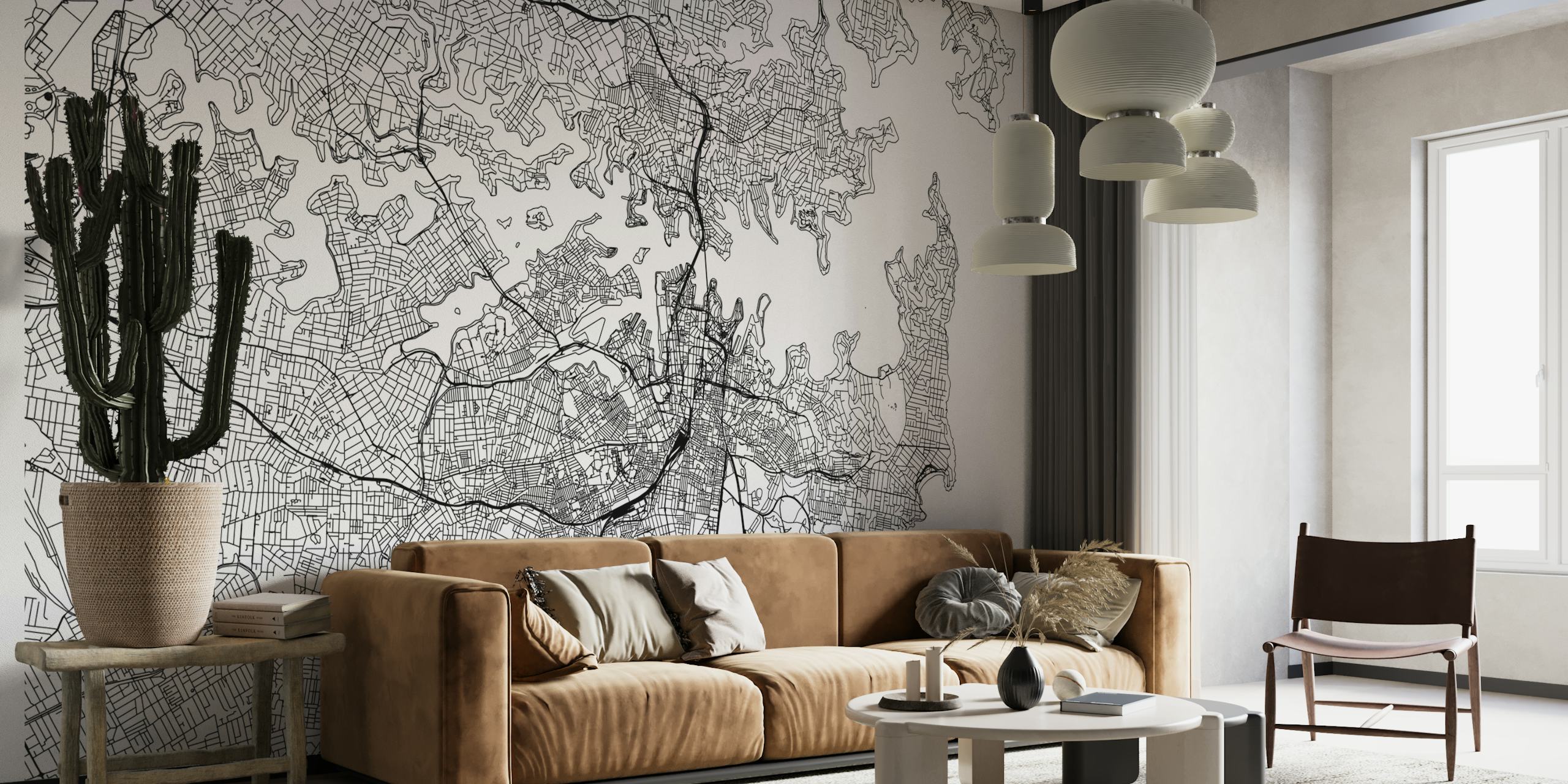 Sydney Map papel pintado