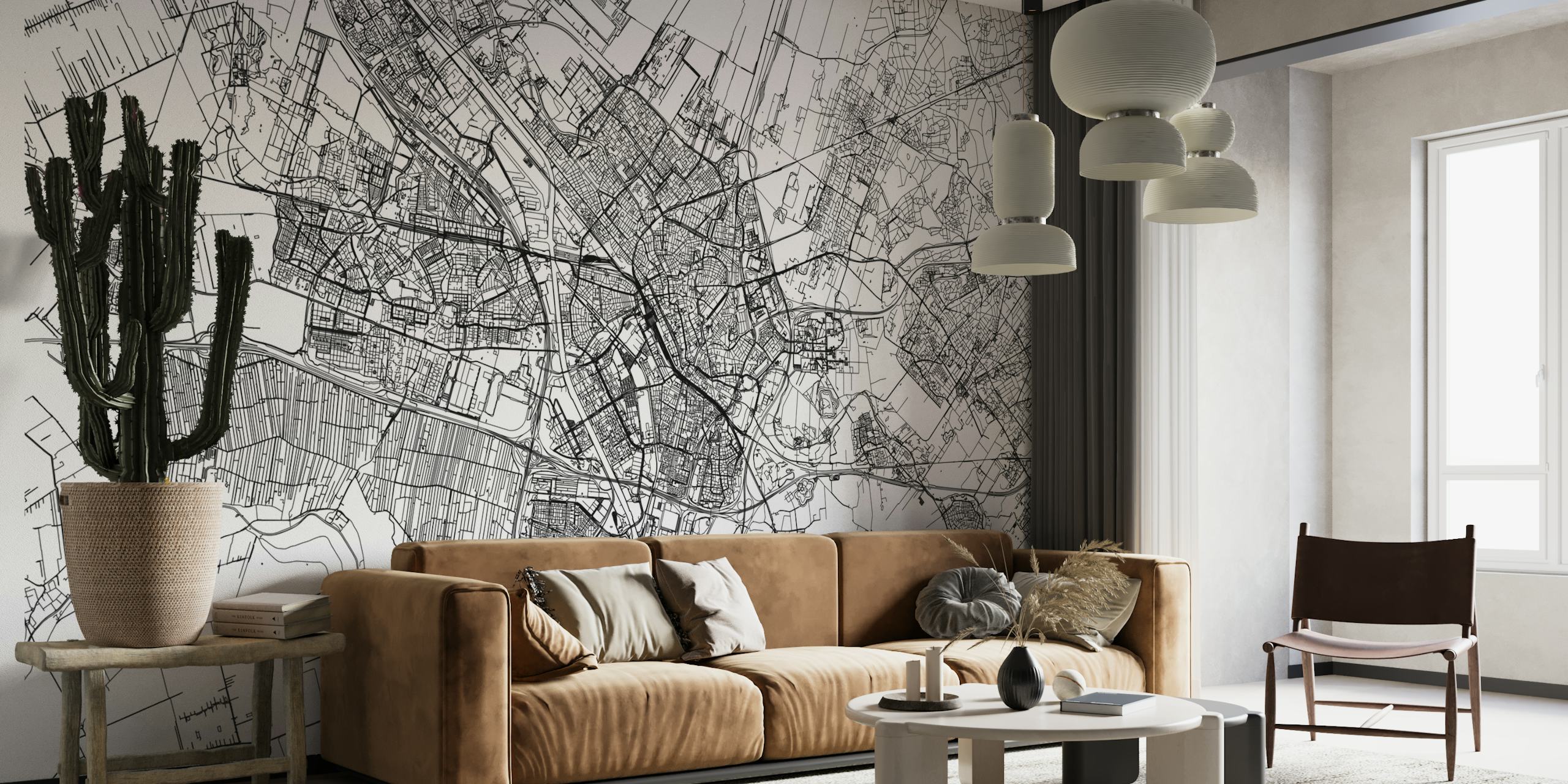 Utrecht Map behang