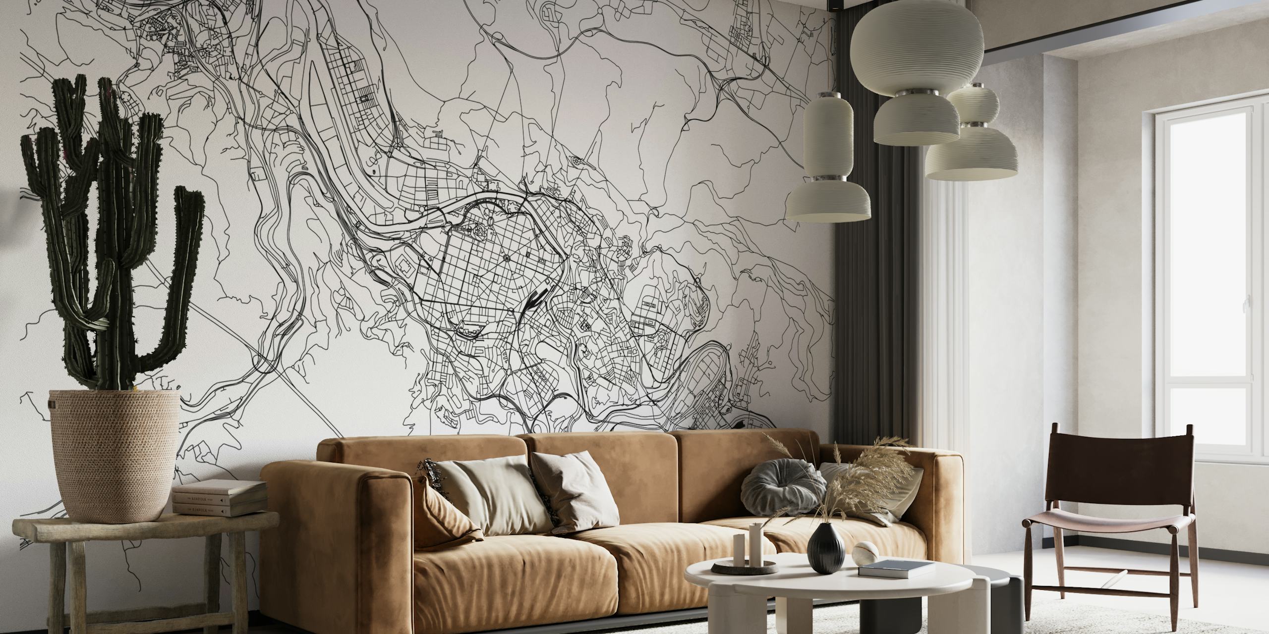 Bilbao Map wallpaper