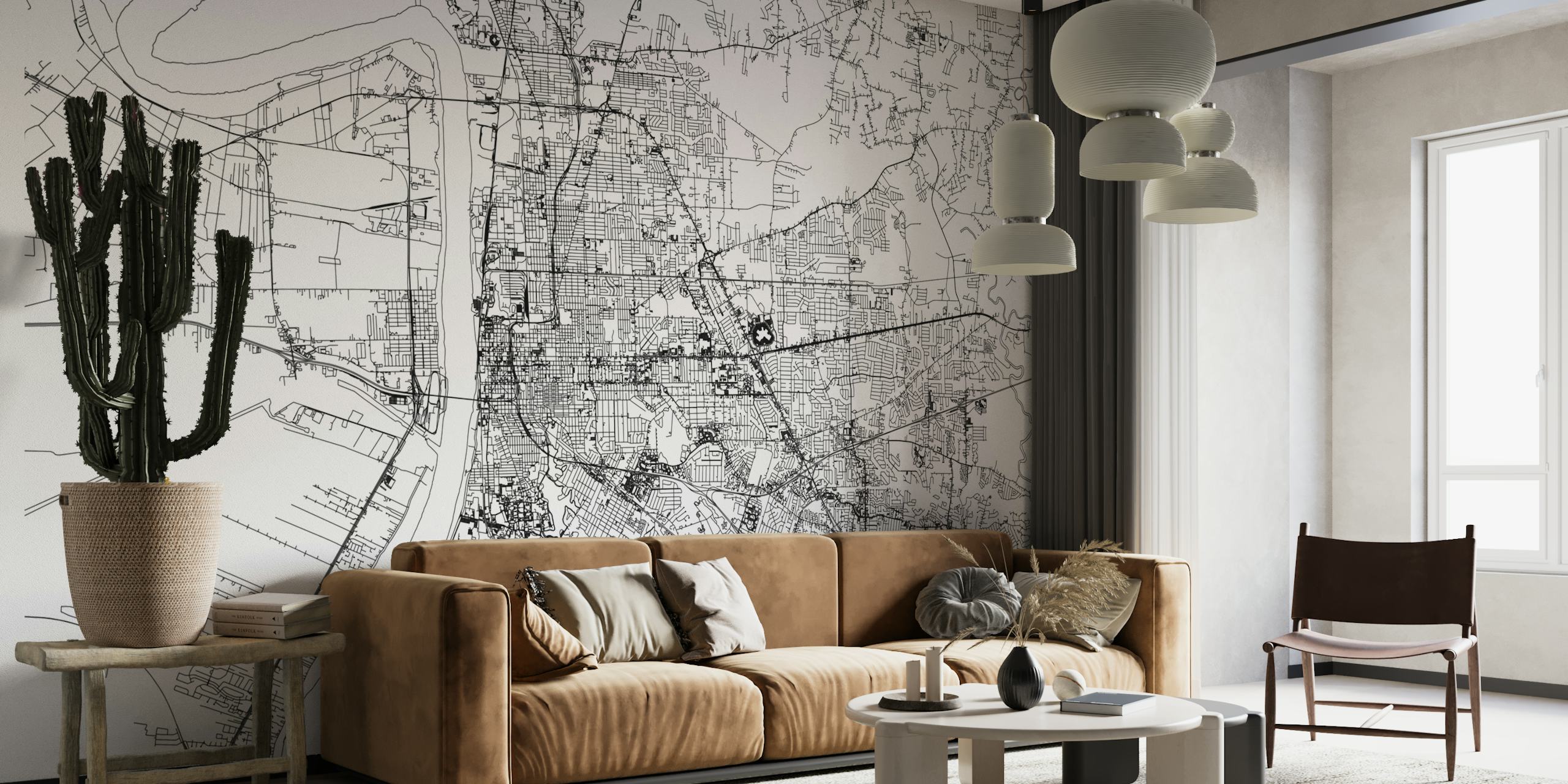 Detailed wallpaper displaying the Baton Rouge City Map