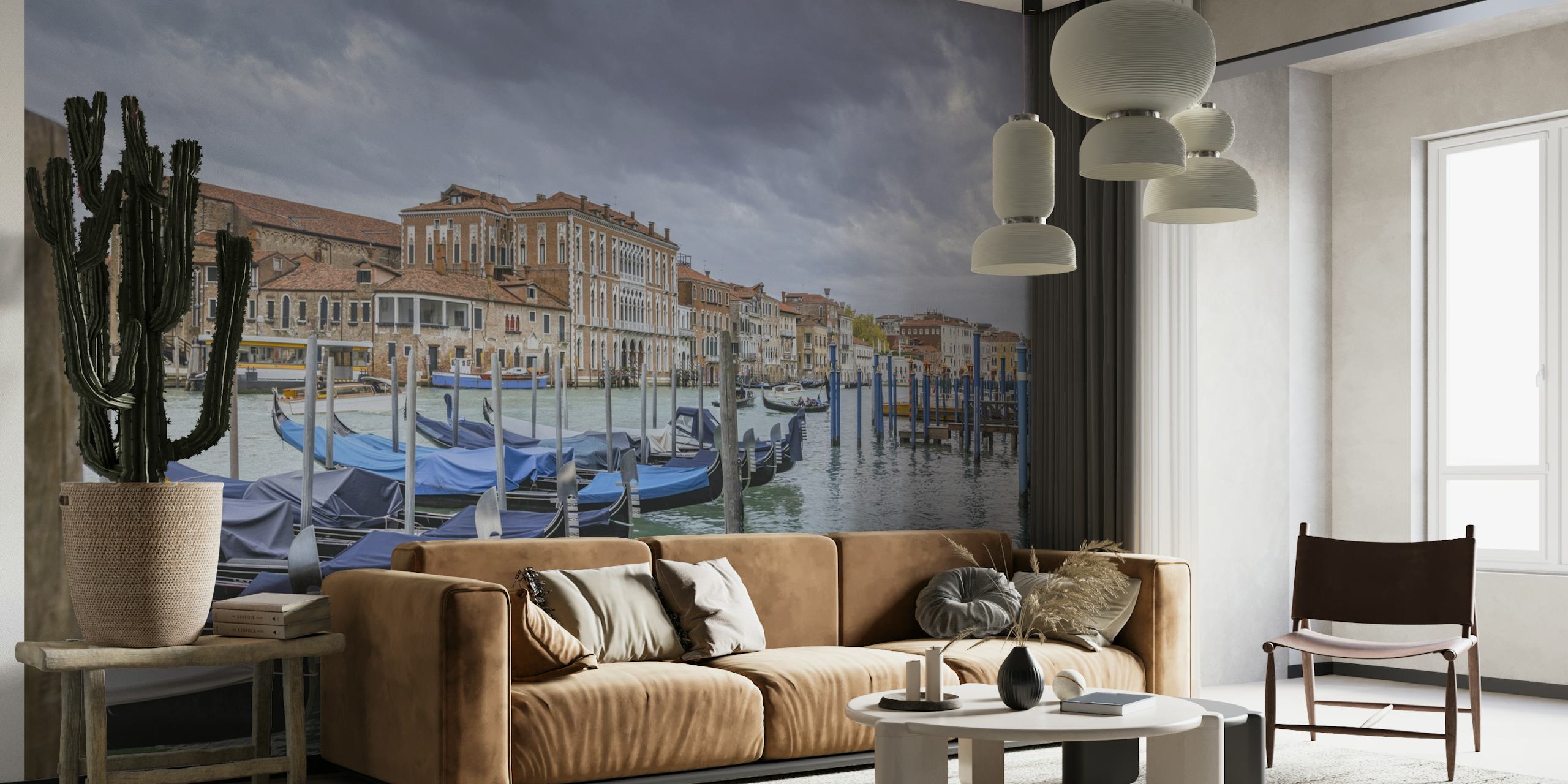Venice Canale Grande Gondolas tapet