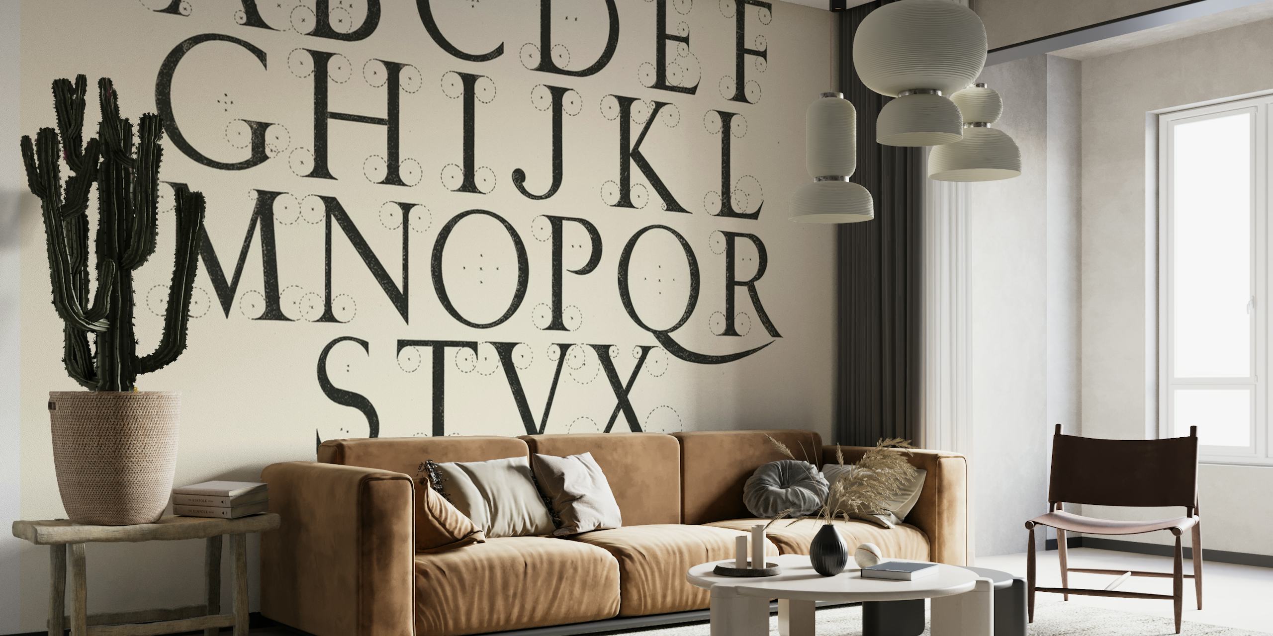 Alphabet - Capitals - Aster wallpaper