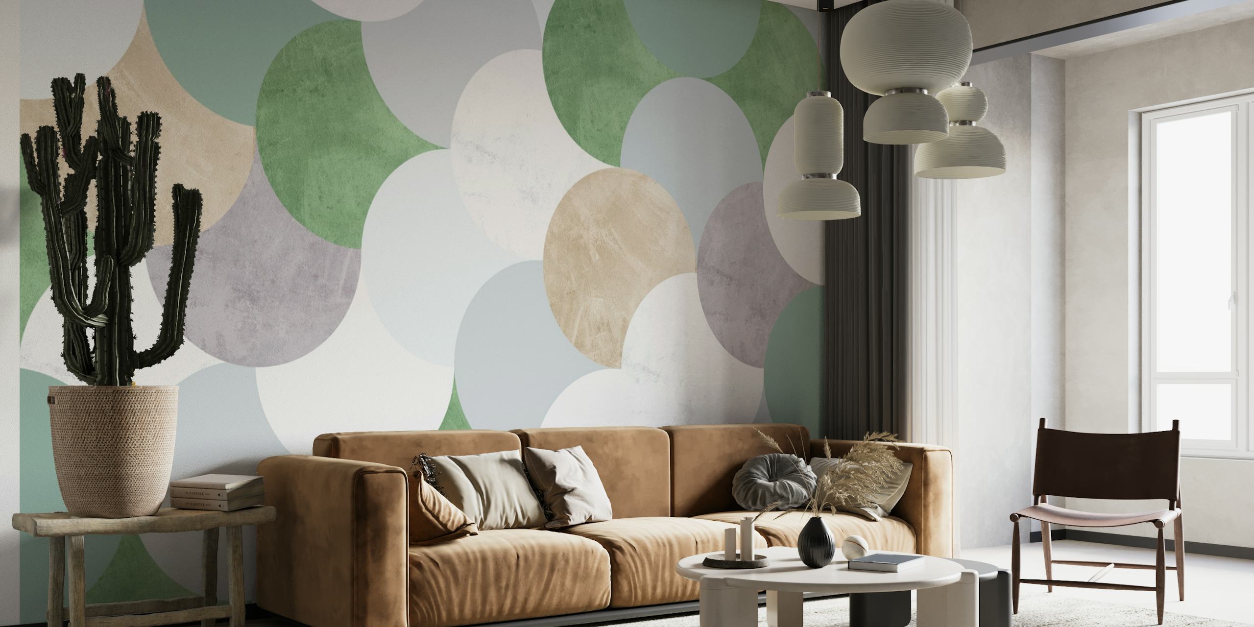 Circle geometric Art wall wallpaper