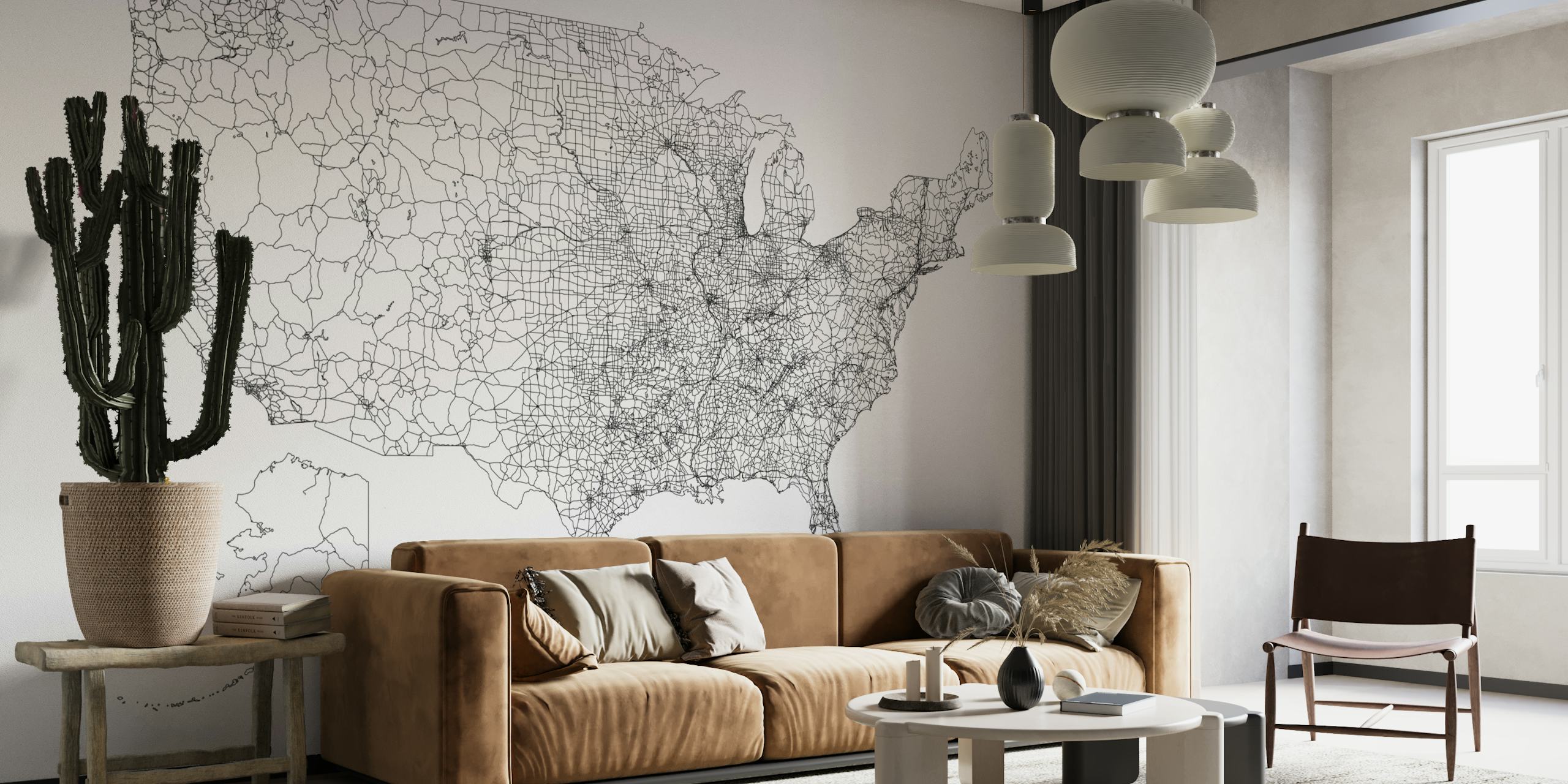 America Map papiers peint