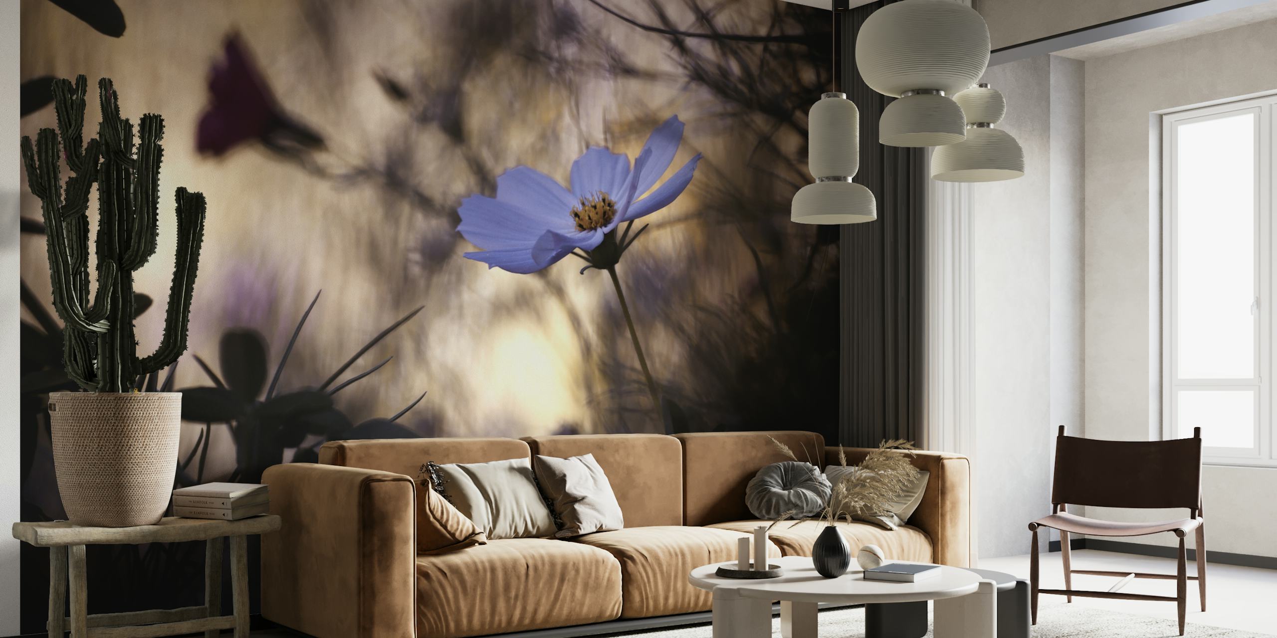 Indifference floral wallpaper design displayed indoors