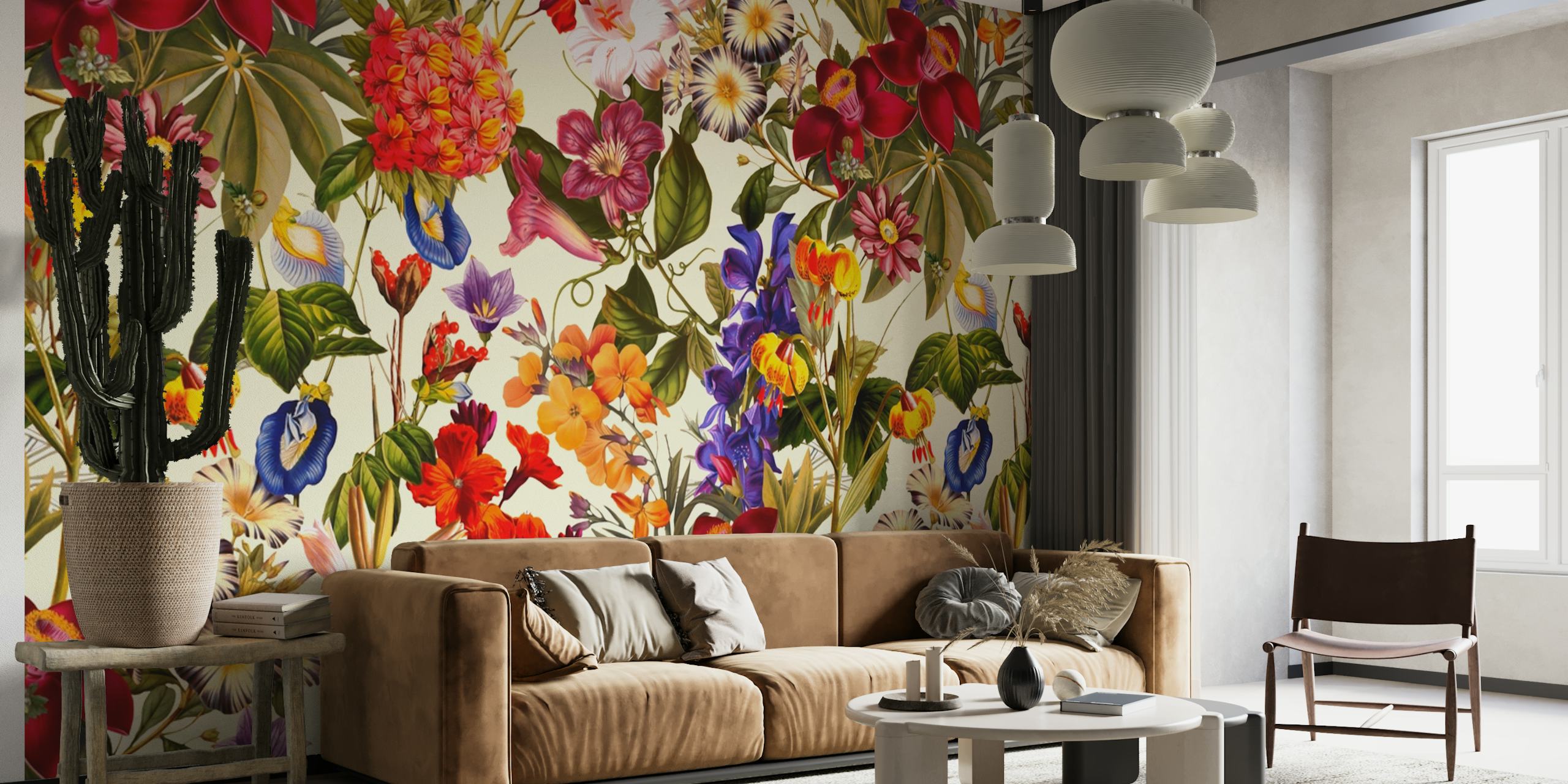 Design floral coloré