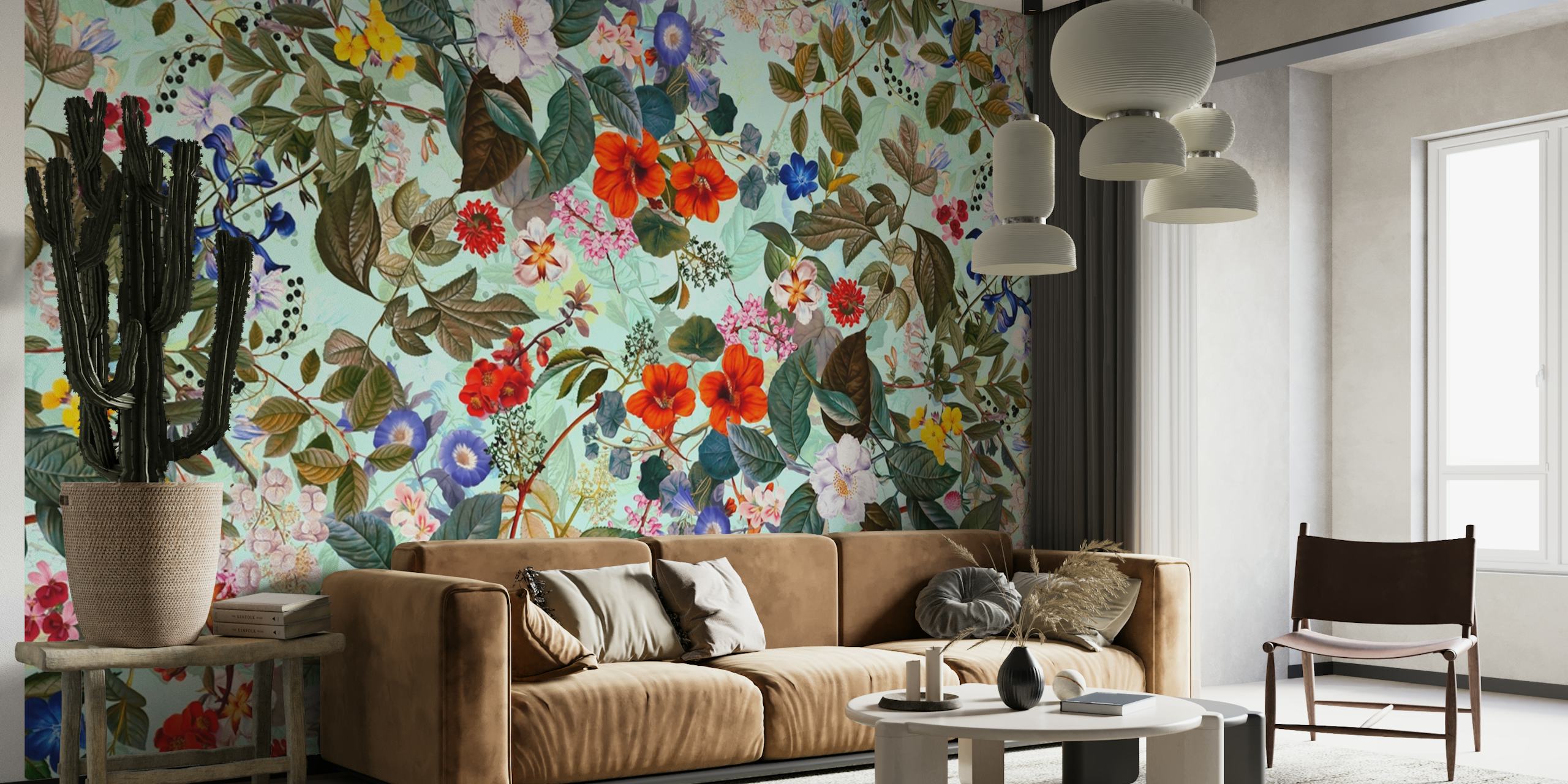 Diseño floral vibrante