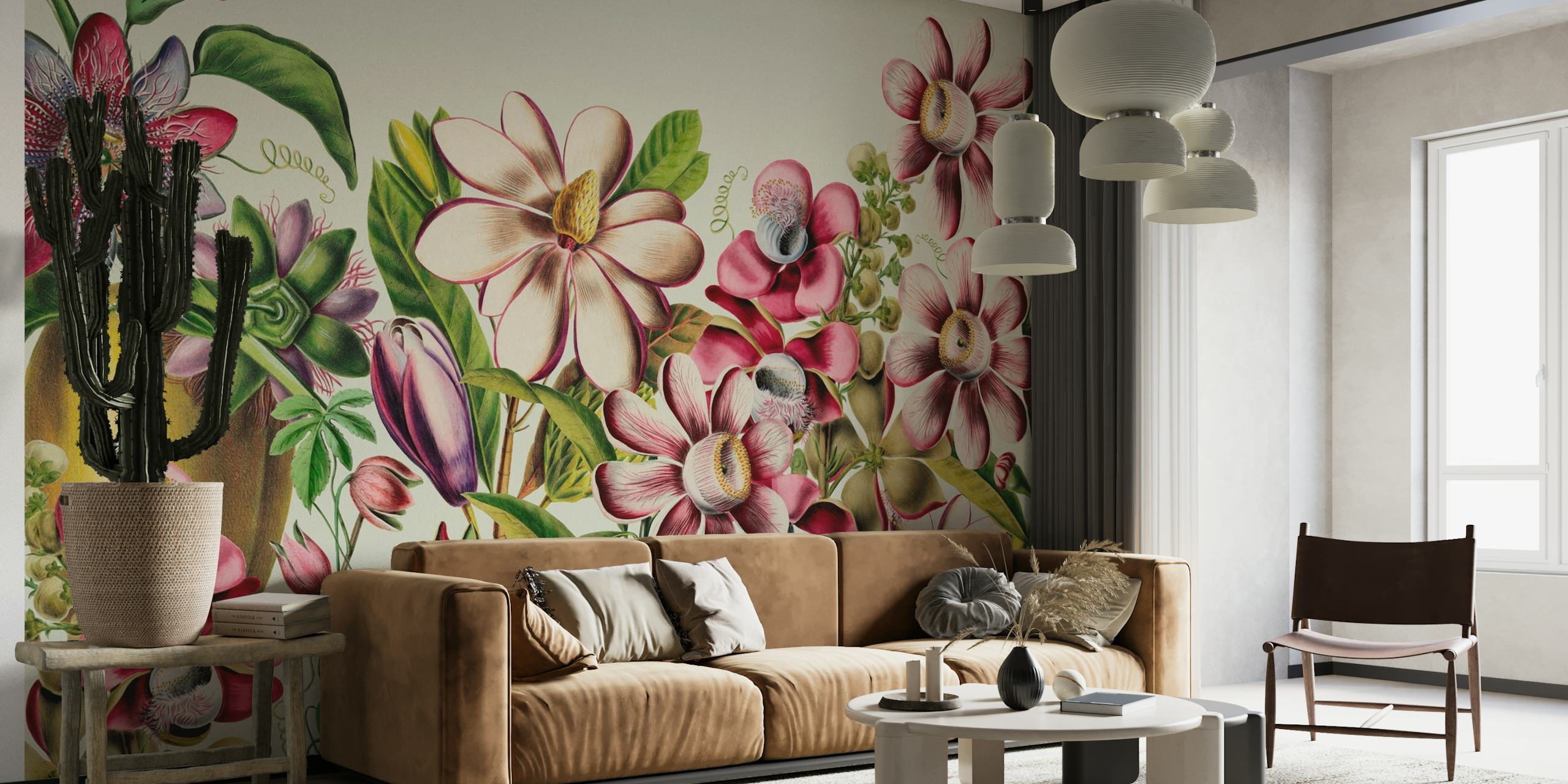 Tropical flower wallpaper