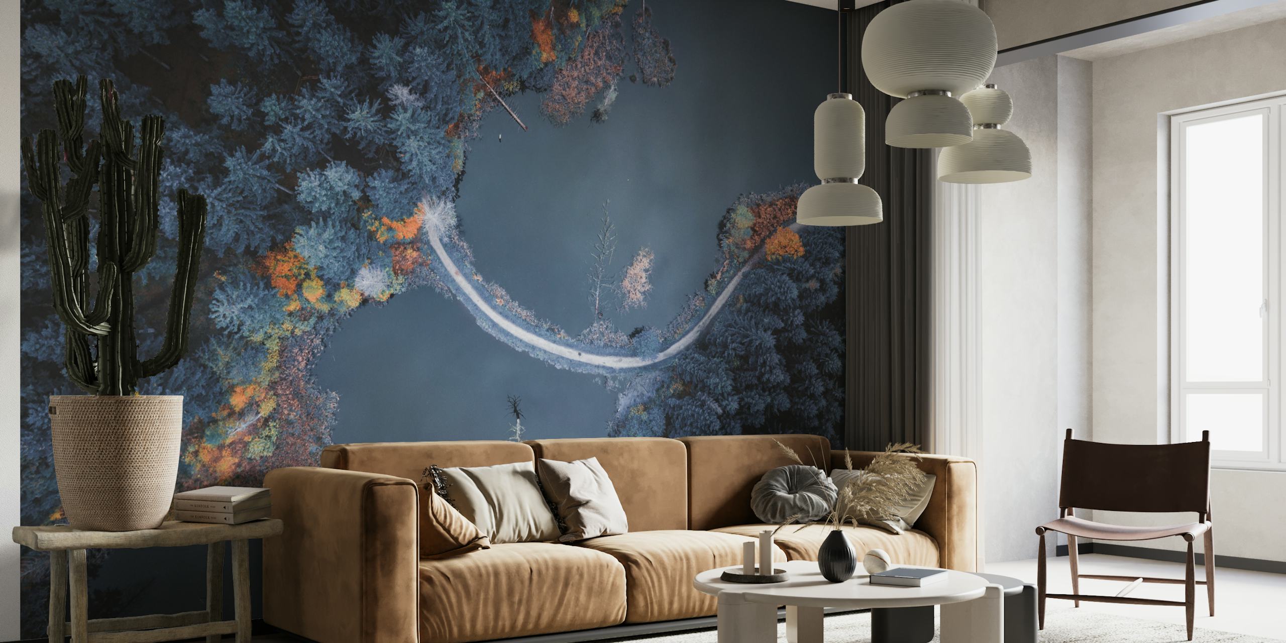 Pine of the Season VI wallpaper in een kamer