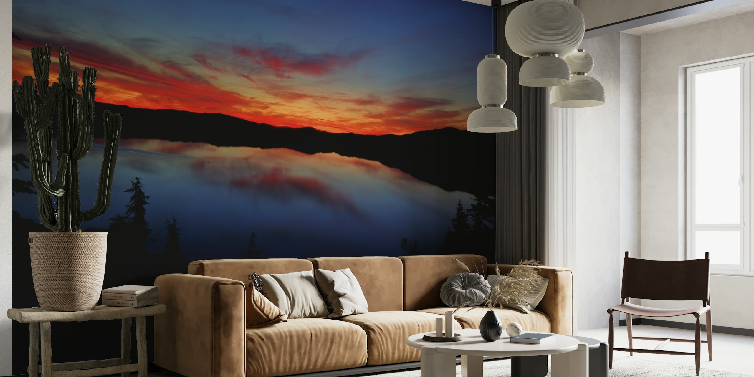 Dawn At Crater Lake 2 wallpaper