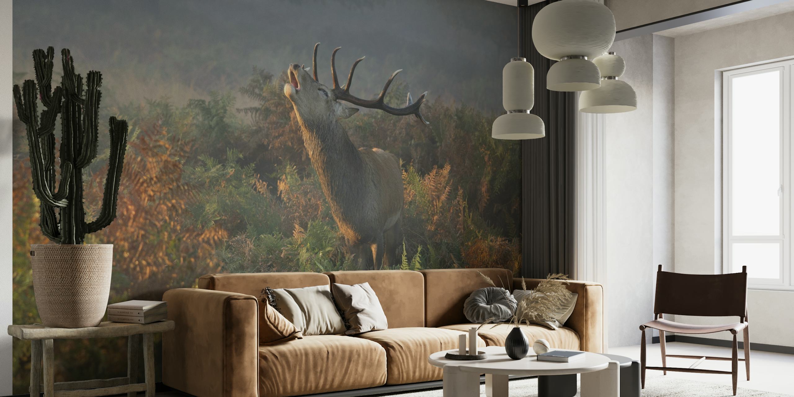 Bellowing Stag Deer wallpaper