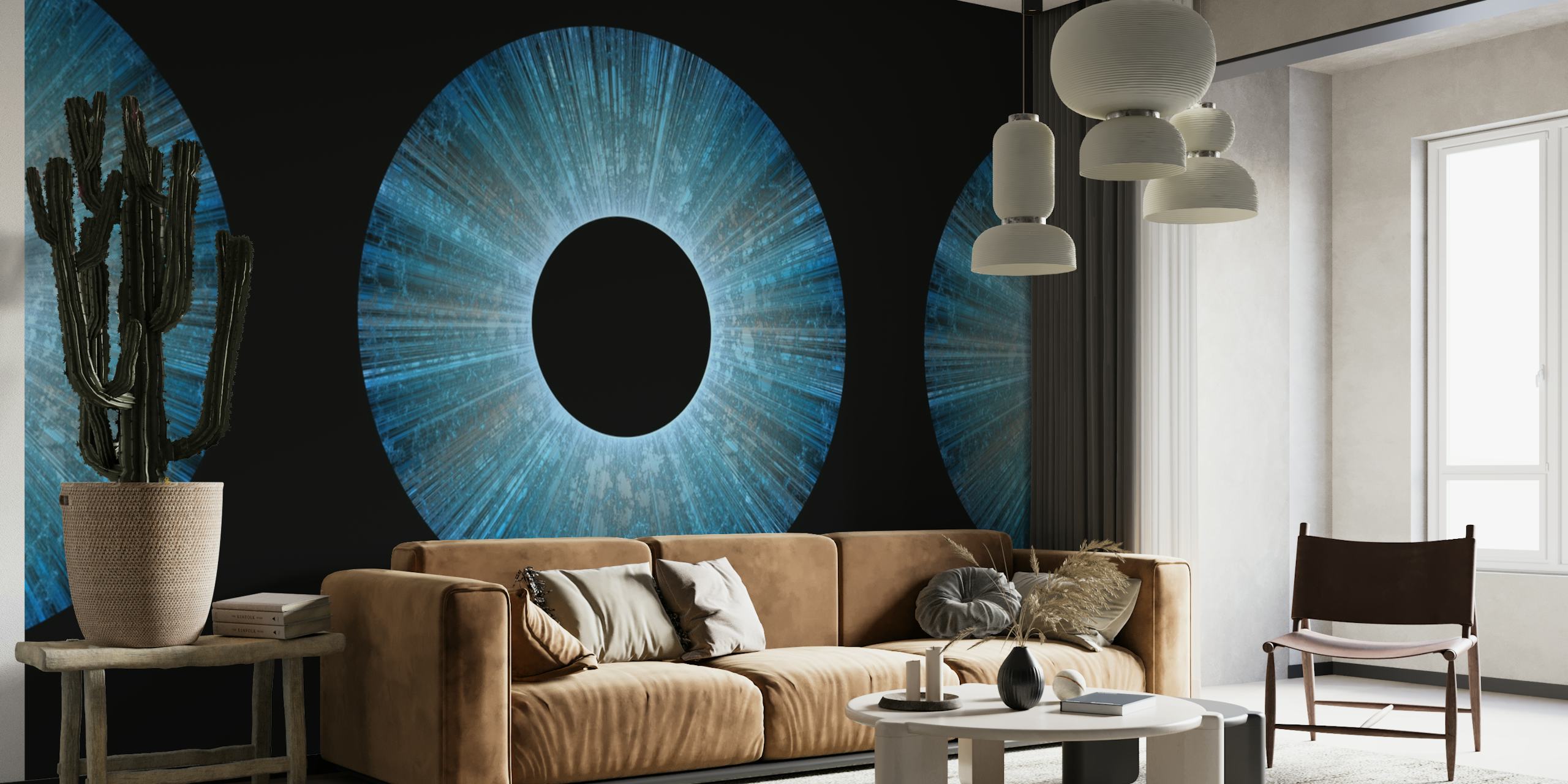 Blue Iris Abstract Universe wallpaper
