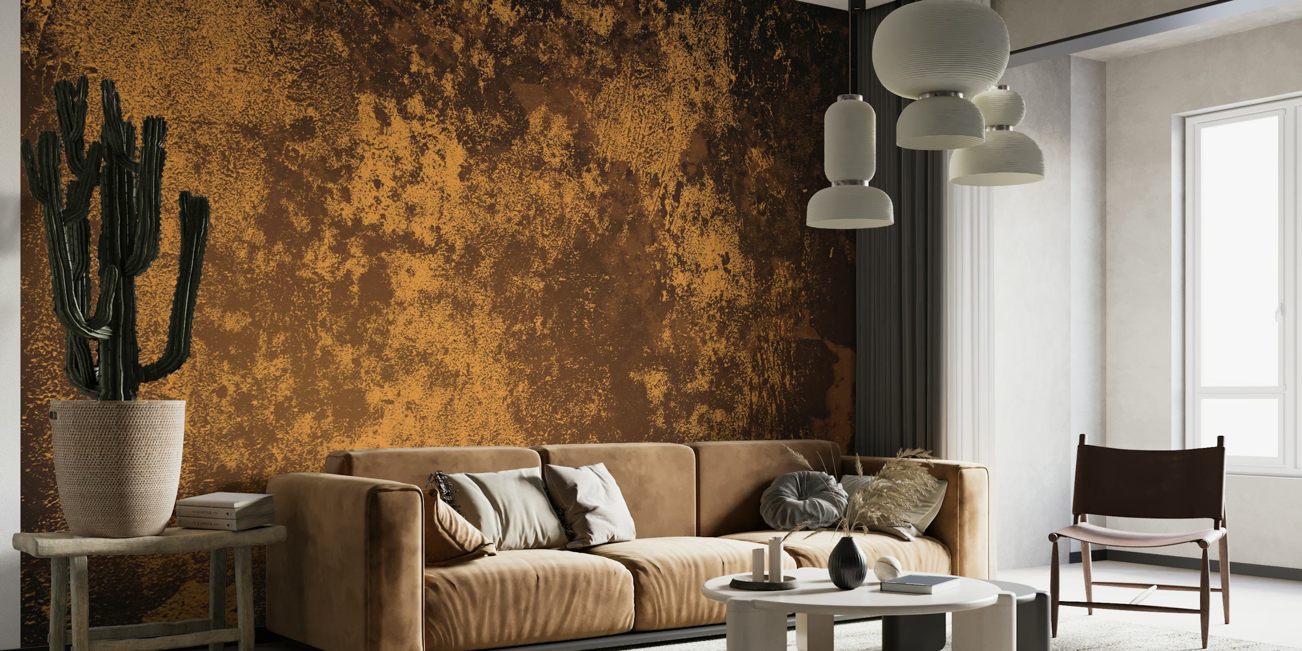 Concrete texture wallpaper in warm colors