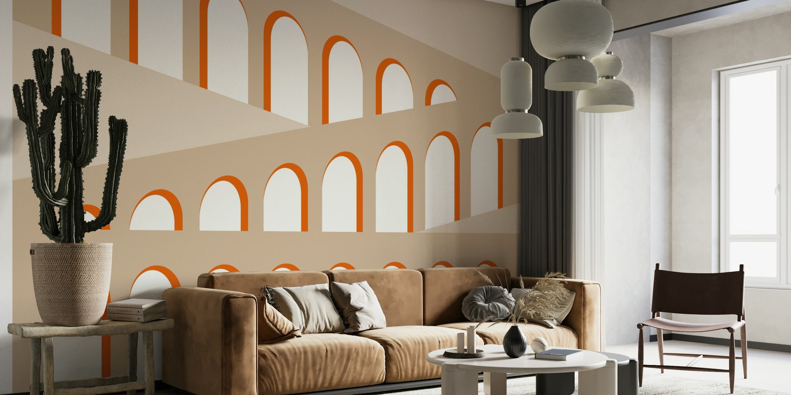 Mid Century Arches wallpaper