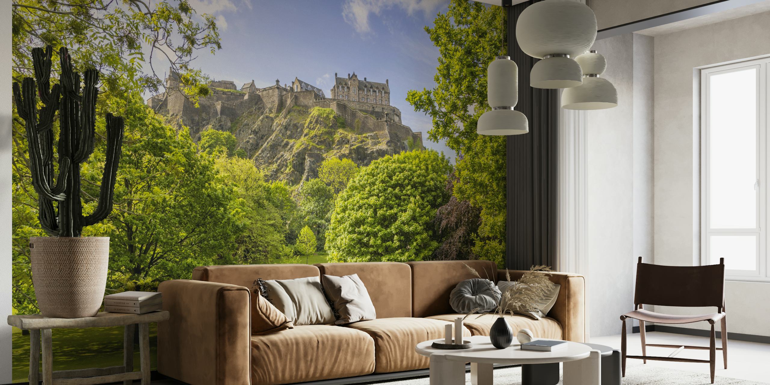 Carta da parati Princes Street Gardens in una stanza