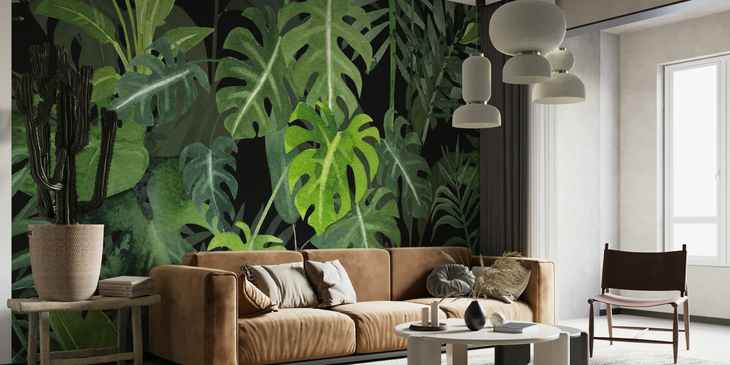 Green Jungle Garden wallpaper