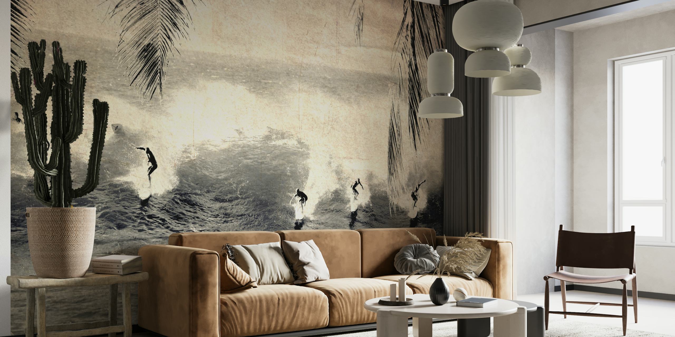 Ταπετσαρία California Vintage σε ένα δωμάτιο