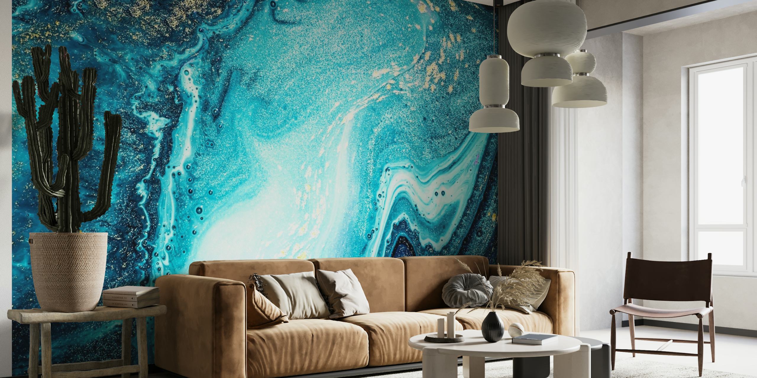 Blue marble ocean papel de parede
