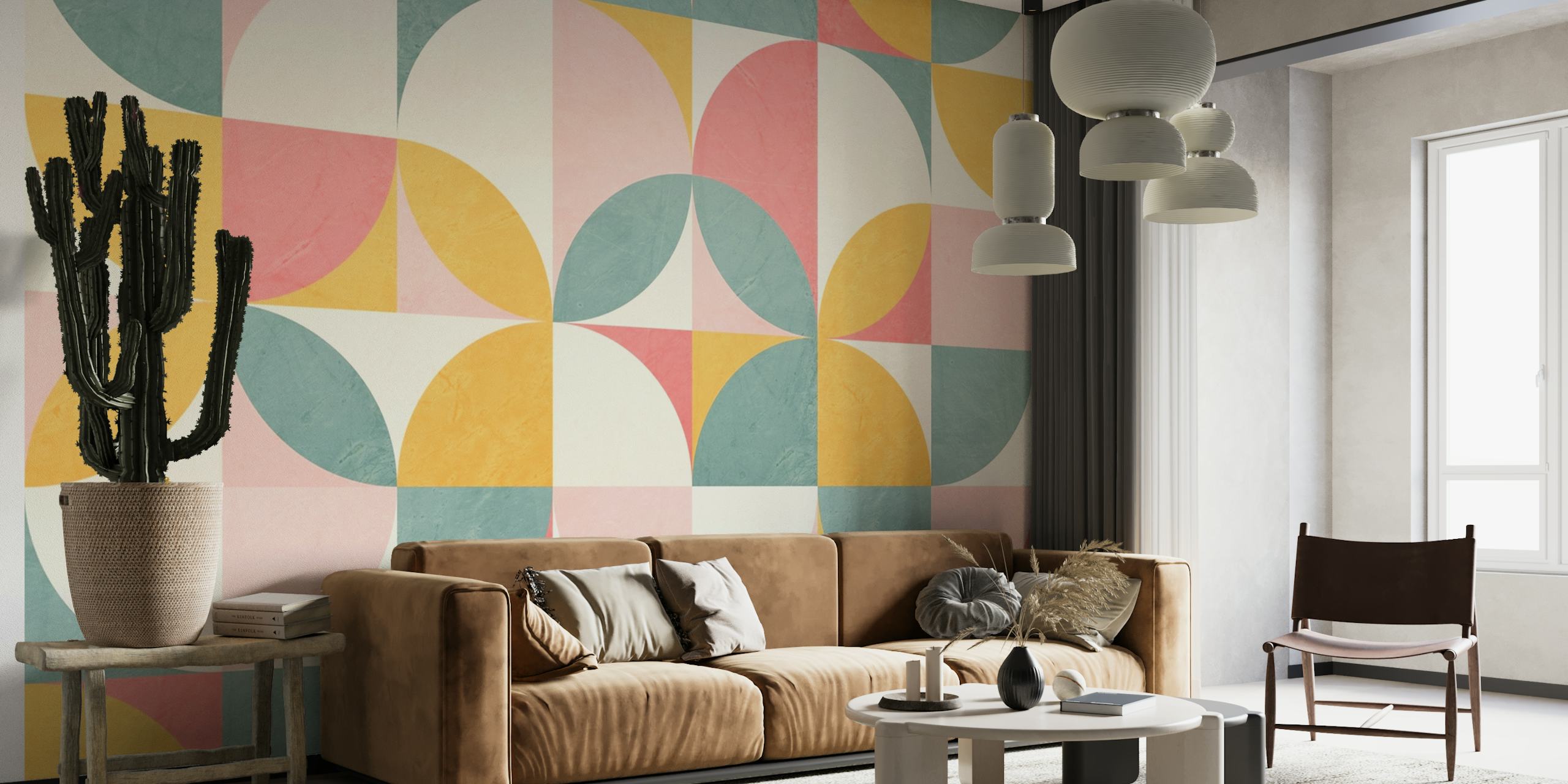 Colorful Mid Century wallpaper