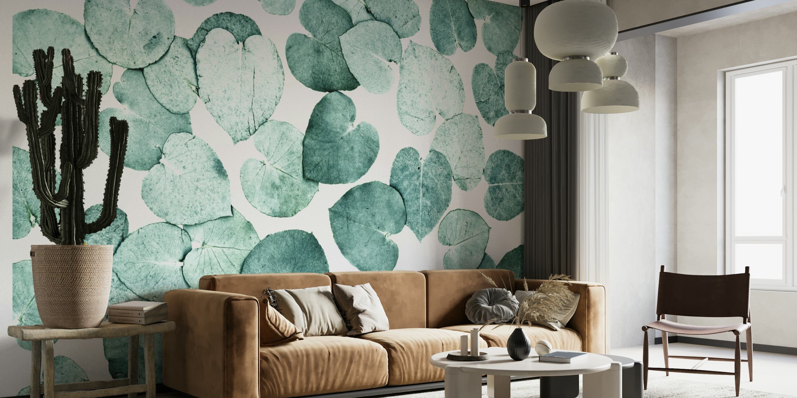 Leaves green - horizontal wallpaper