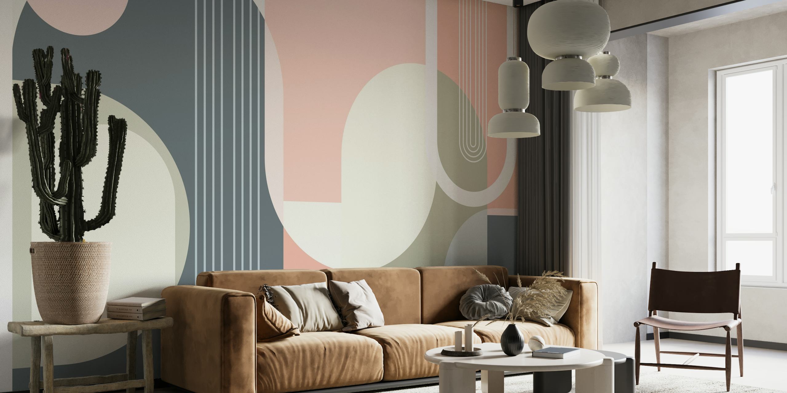 Mid Century Abstract Arches 1 wallpaper