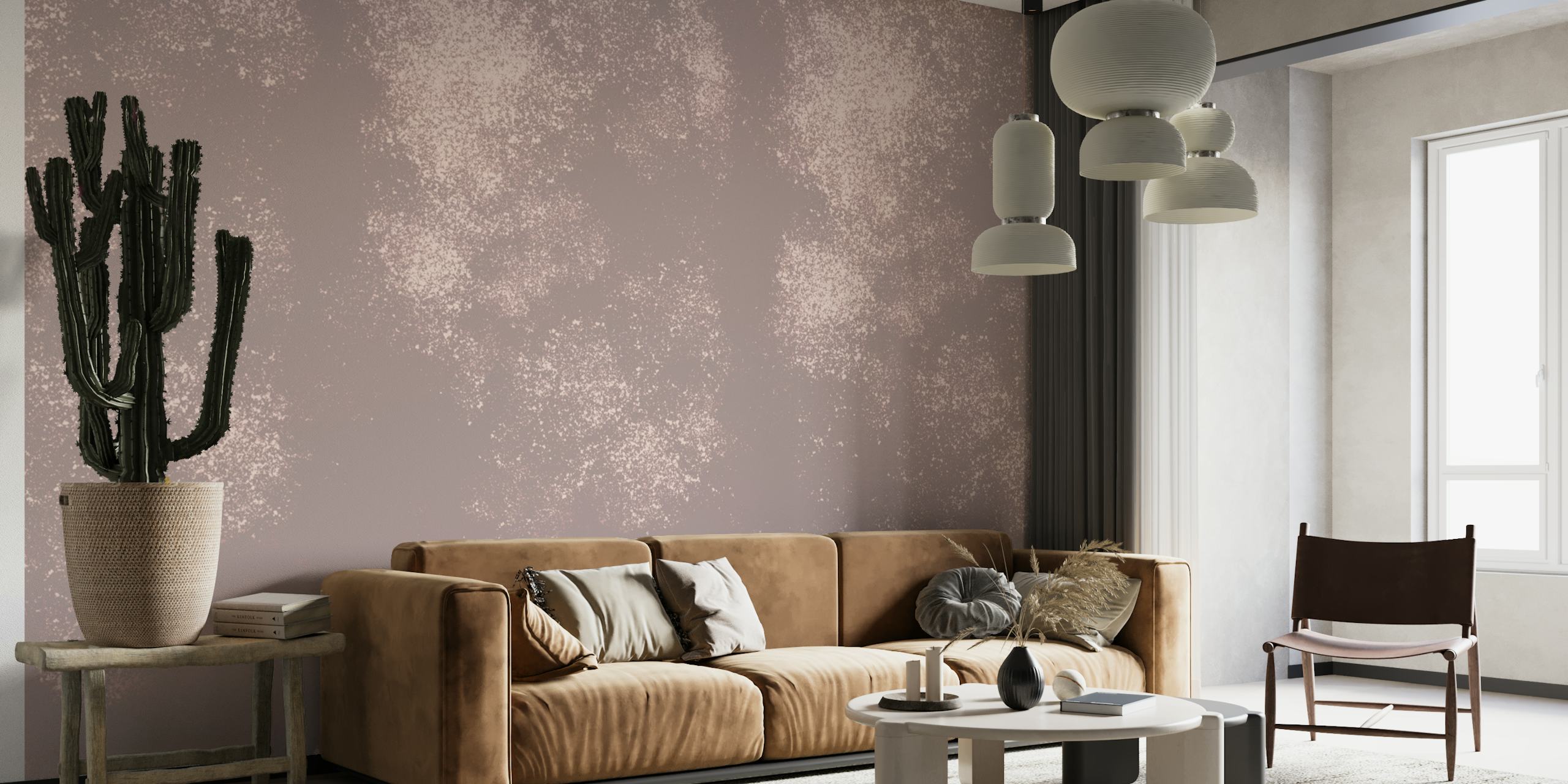 Blush pink textured wallpaper with soft patterns