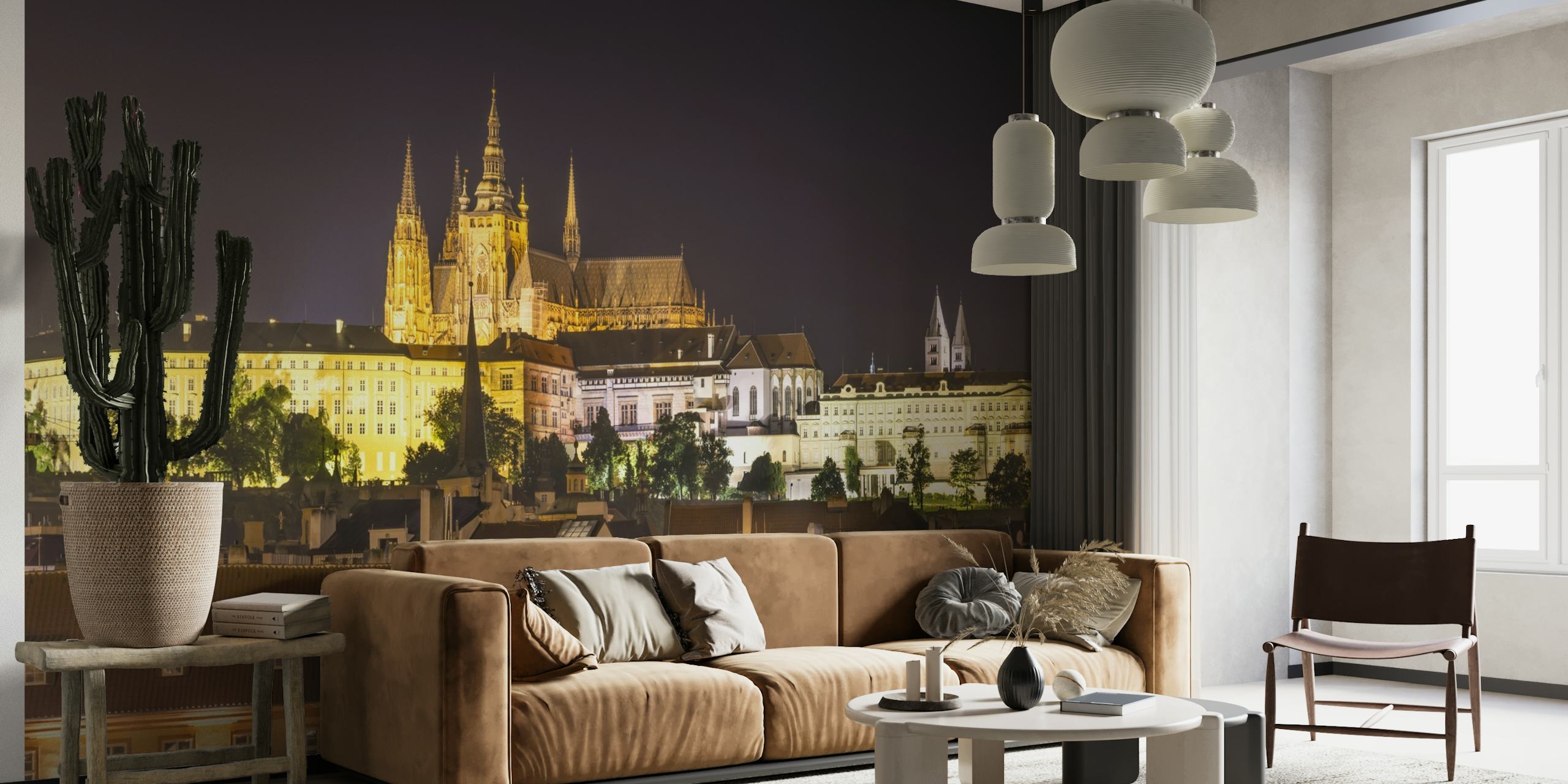 Prague Castle and St Vitus behang