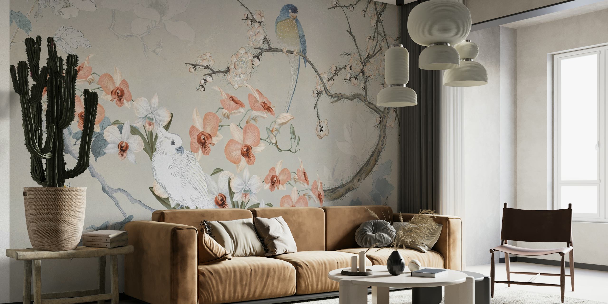 Spring Birds Chinoiserie tapety