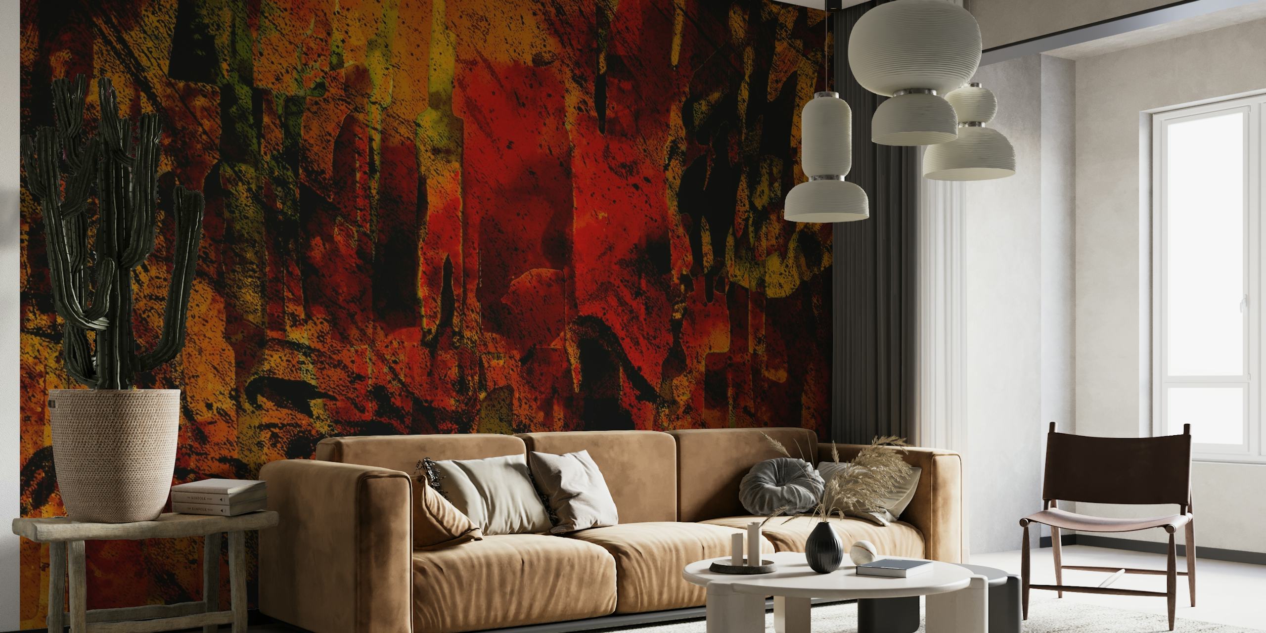 Warm Dye Abstract wallpaper